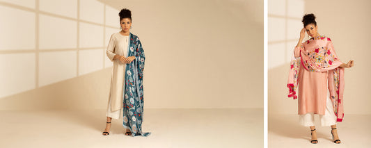 right printed dupatta