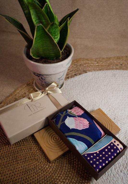 La La Land, the combo of Silk Pocket Square & Cotton Scarf