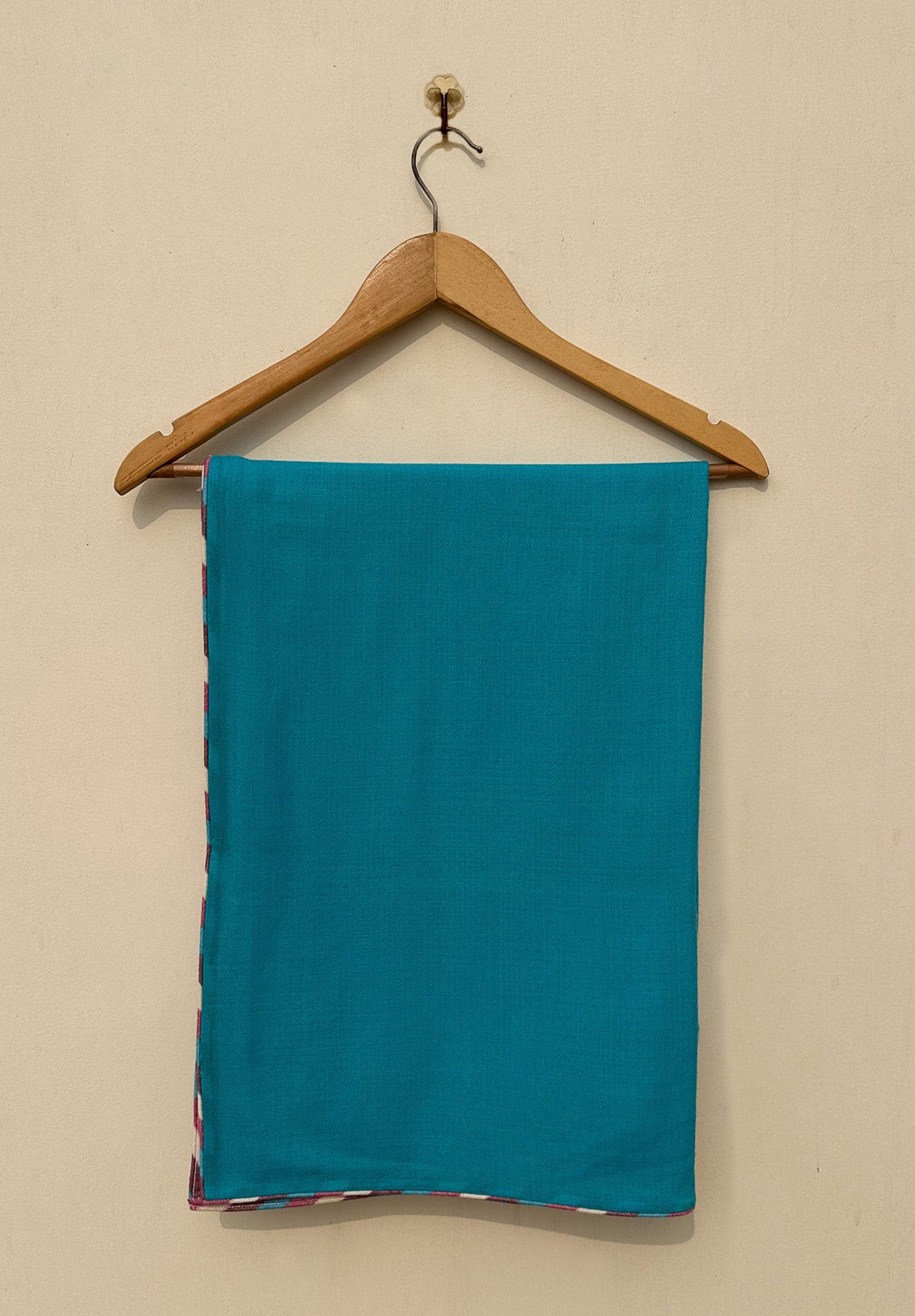 Frosted Kiss Blue Silk Wool Stole
