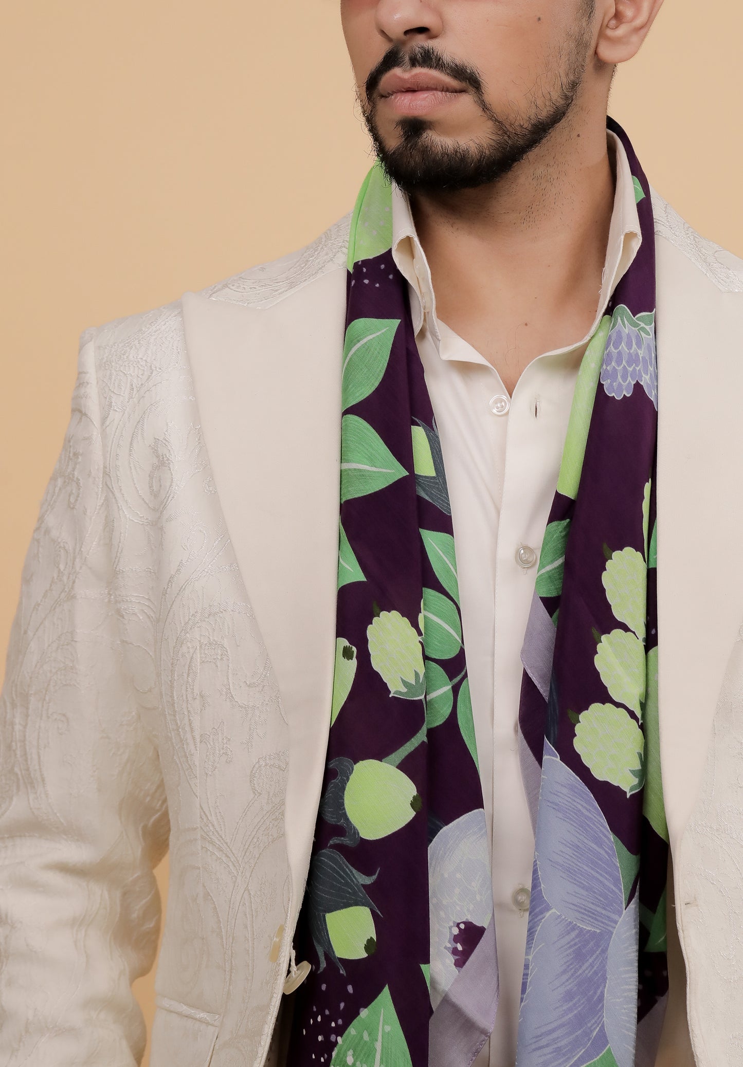 Fruitful Frenzy Men Cotton Scarf