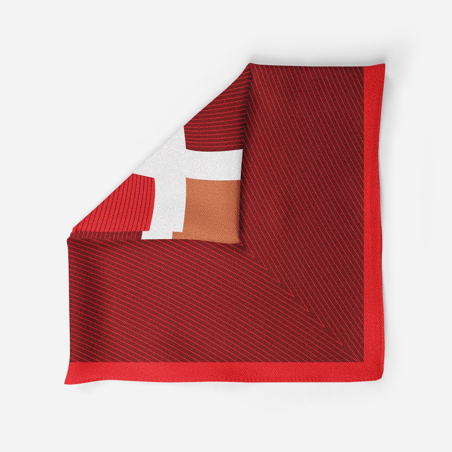 Phoenix Flames Silk Pocket Square