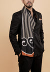 Boldly Striped Men Silk Stole