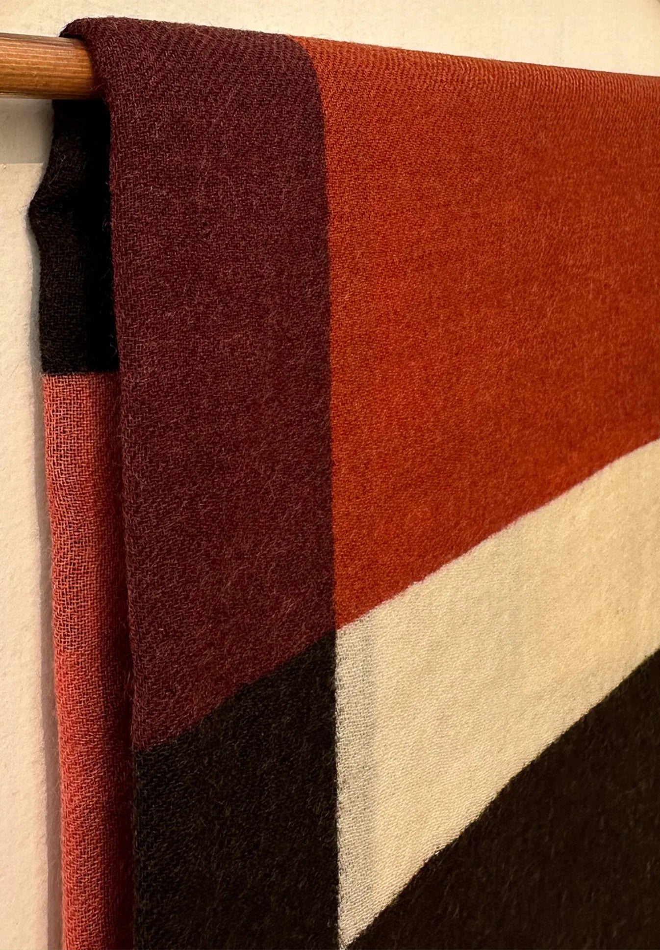 Crimson Frost Wool Shawl - Thee Modern Roots