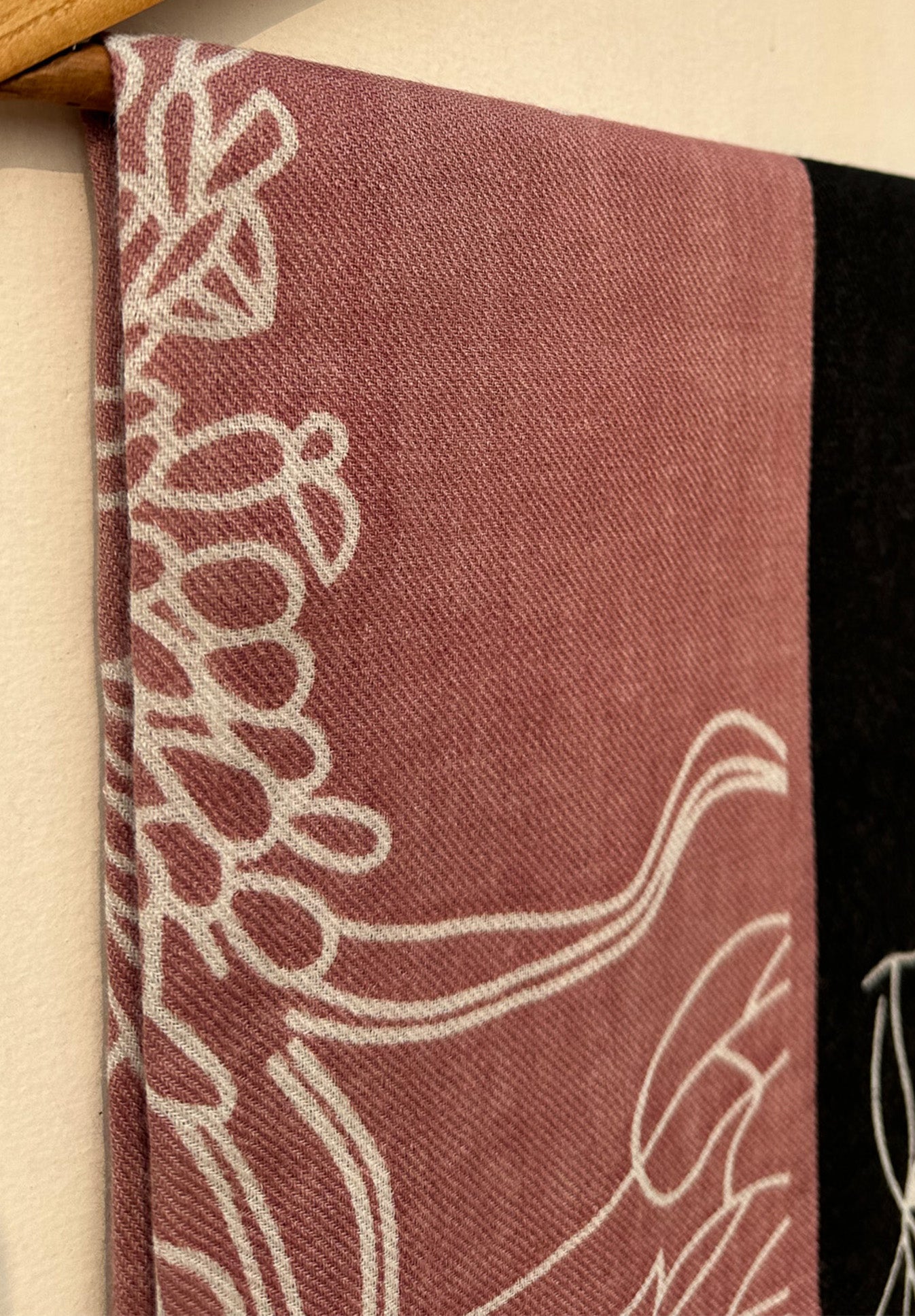 Arctic Embers Silk Wool Stole