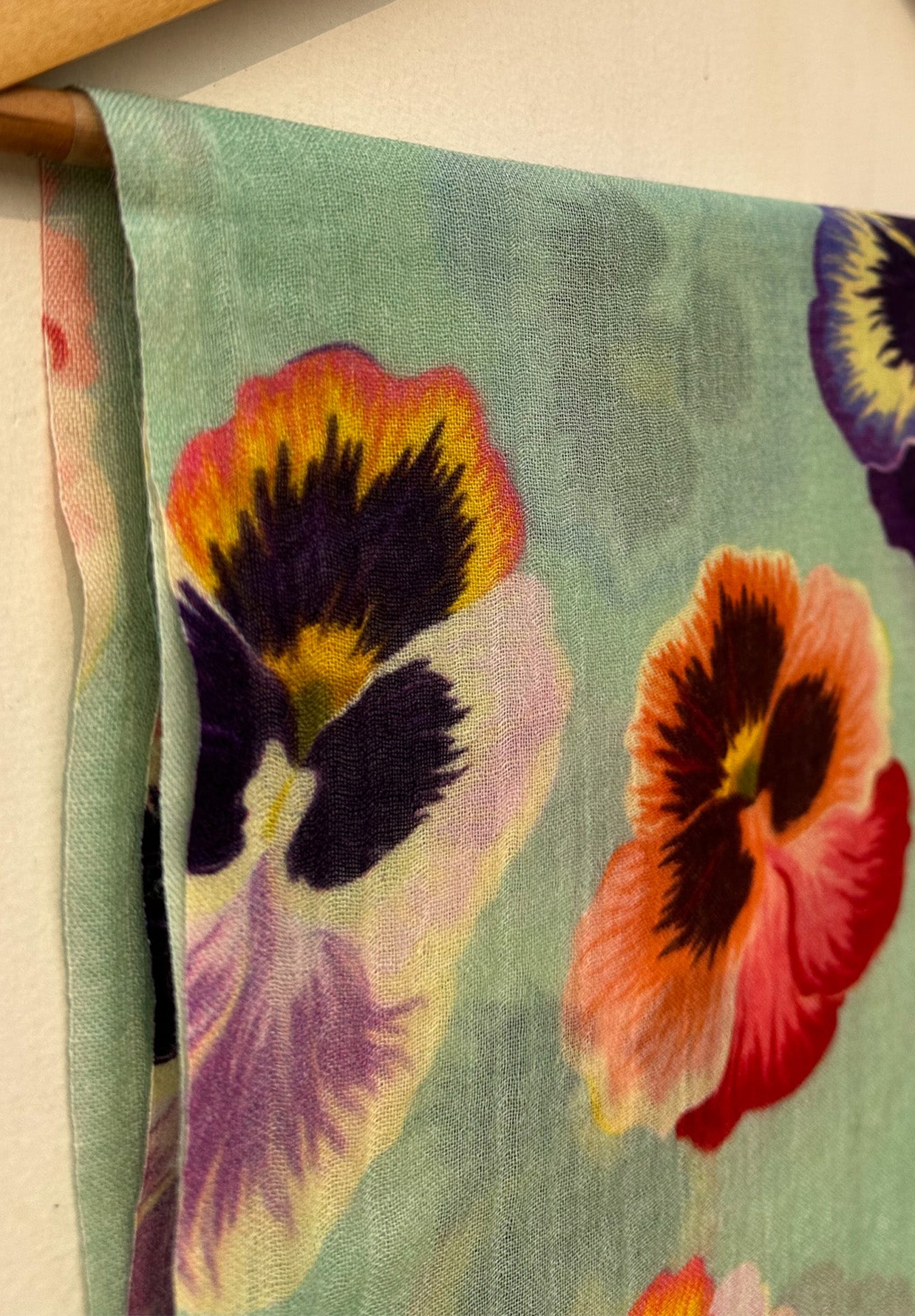 Snowy Serenade Silk Wool Stole