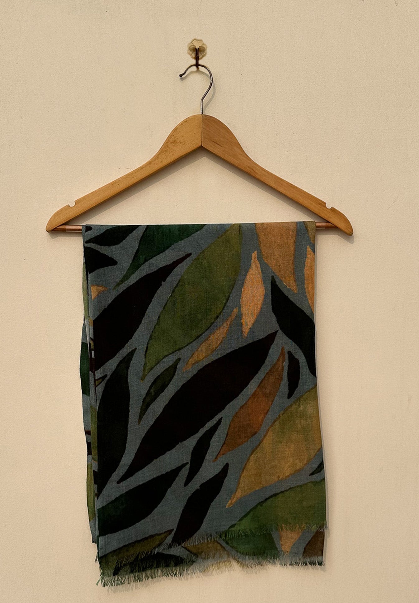 Arctic Aurora Silk Wool Stole