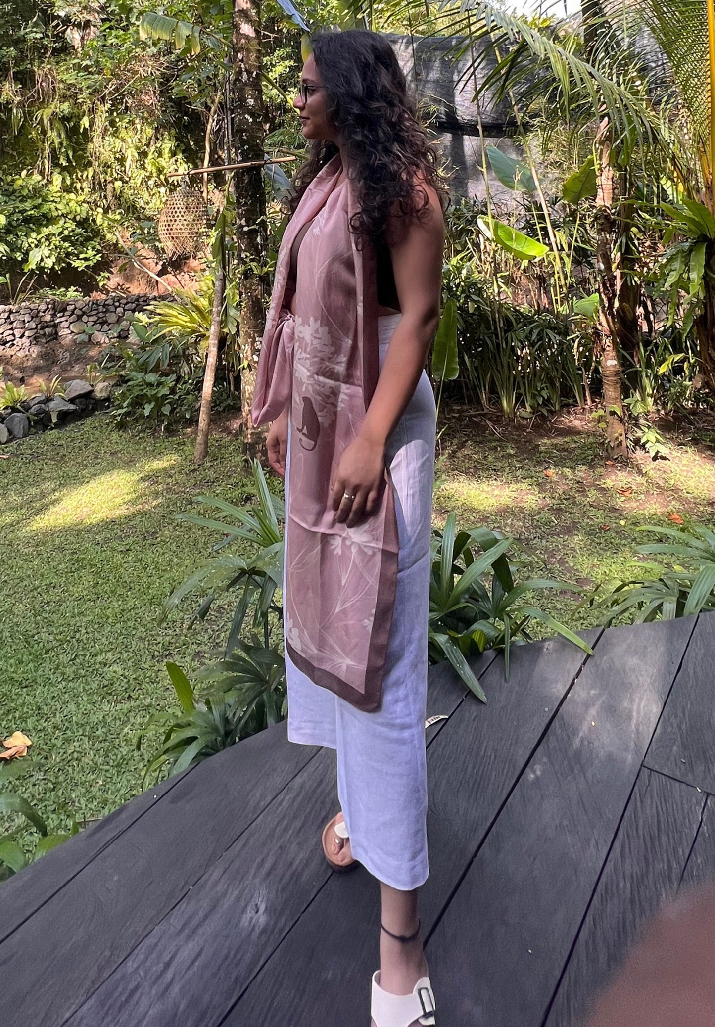 Monkey Kingdom Silk Stole