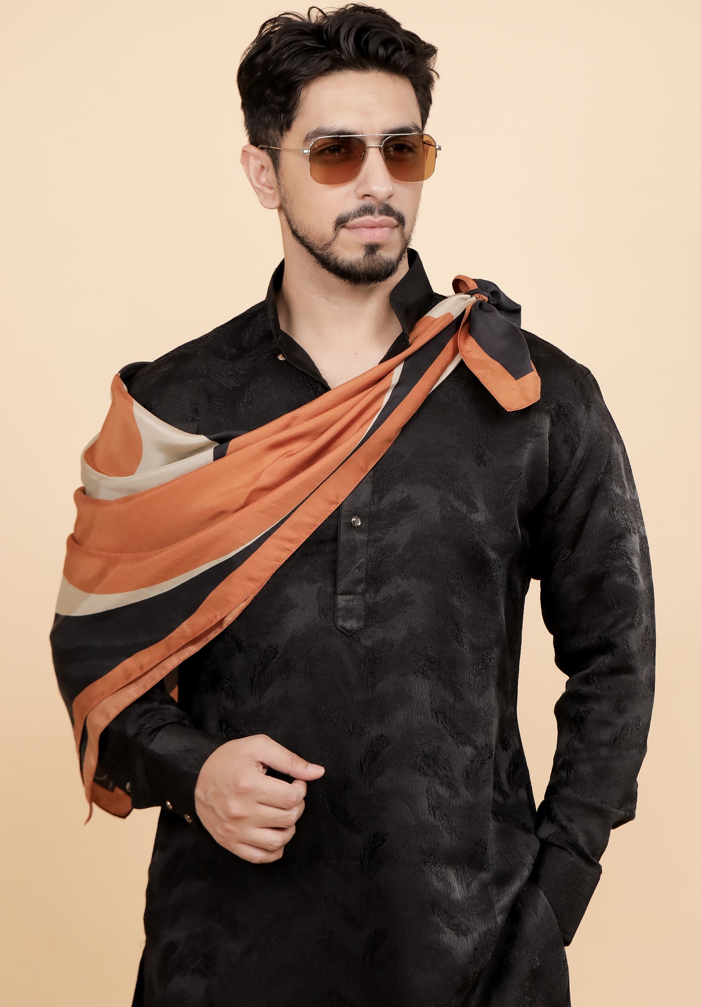 Cosmic Visions Men Silk Scarf