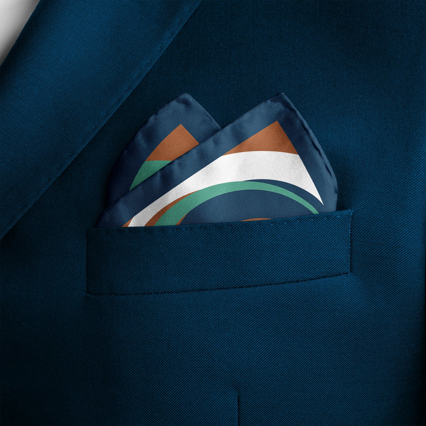 Pixelated Planet Silk Pocket Square