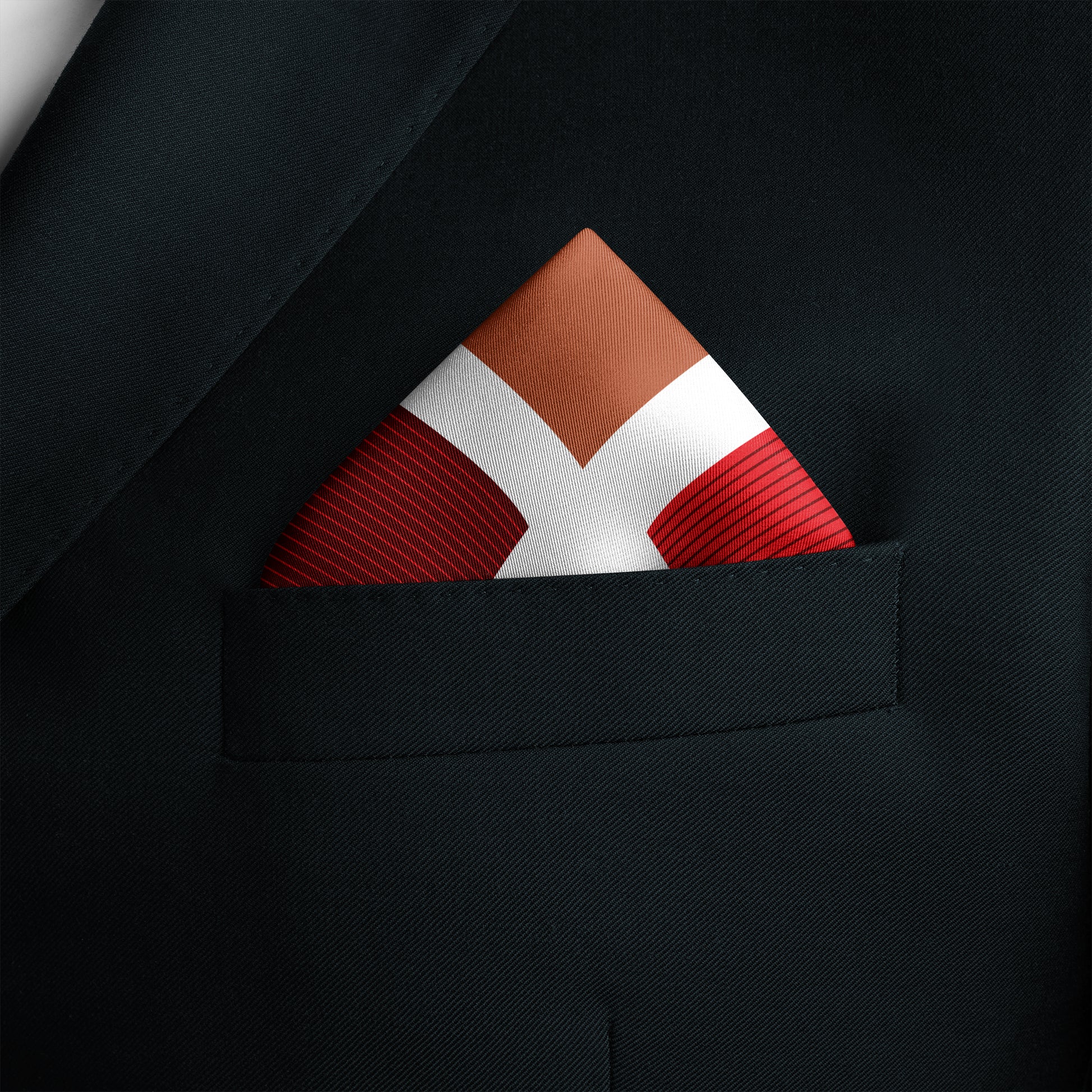 Phoenix Flames Silk Pocket Square