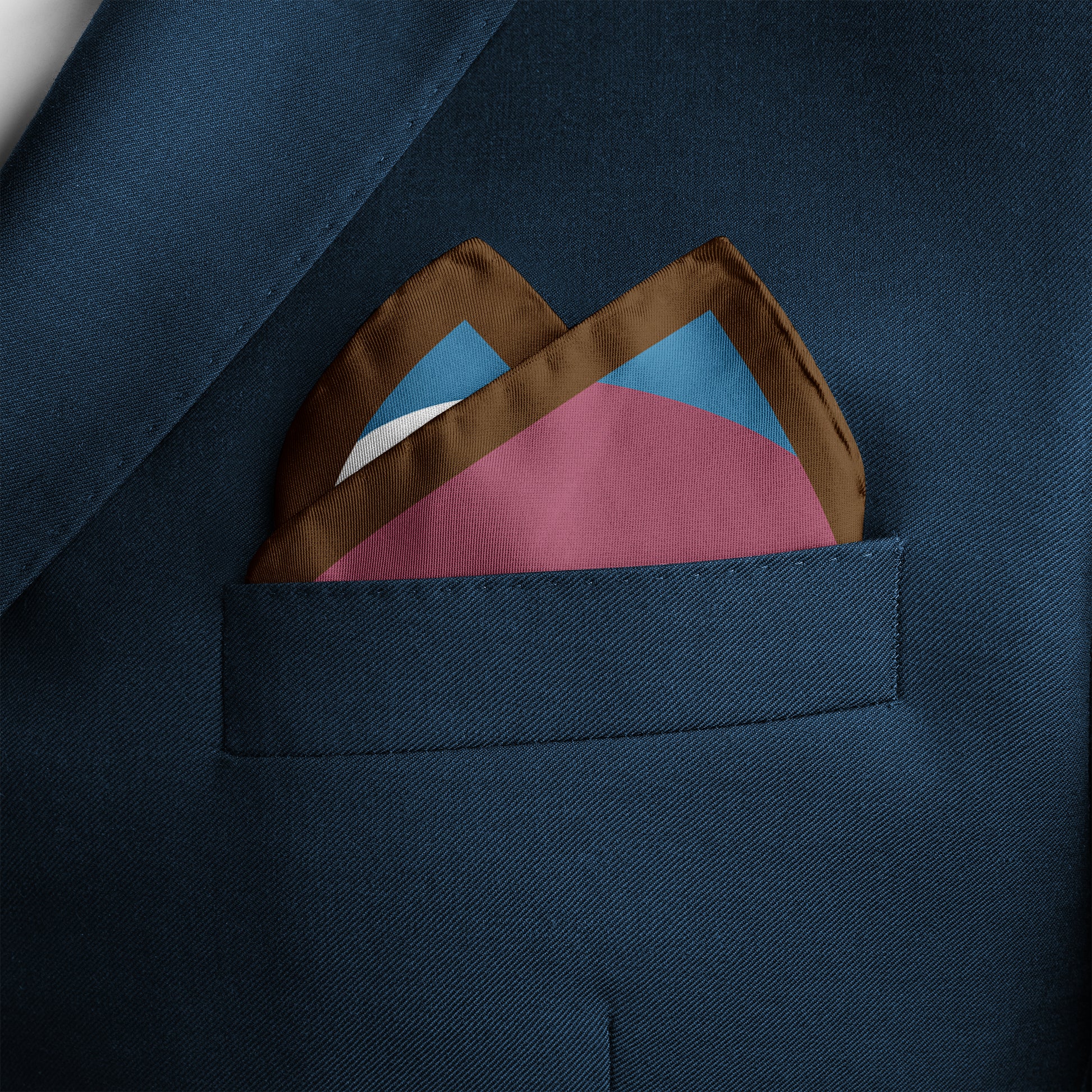Pink Lemonade Sunset Silk Pocket Square