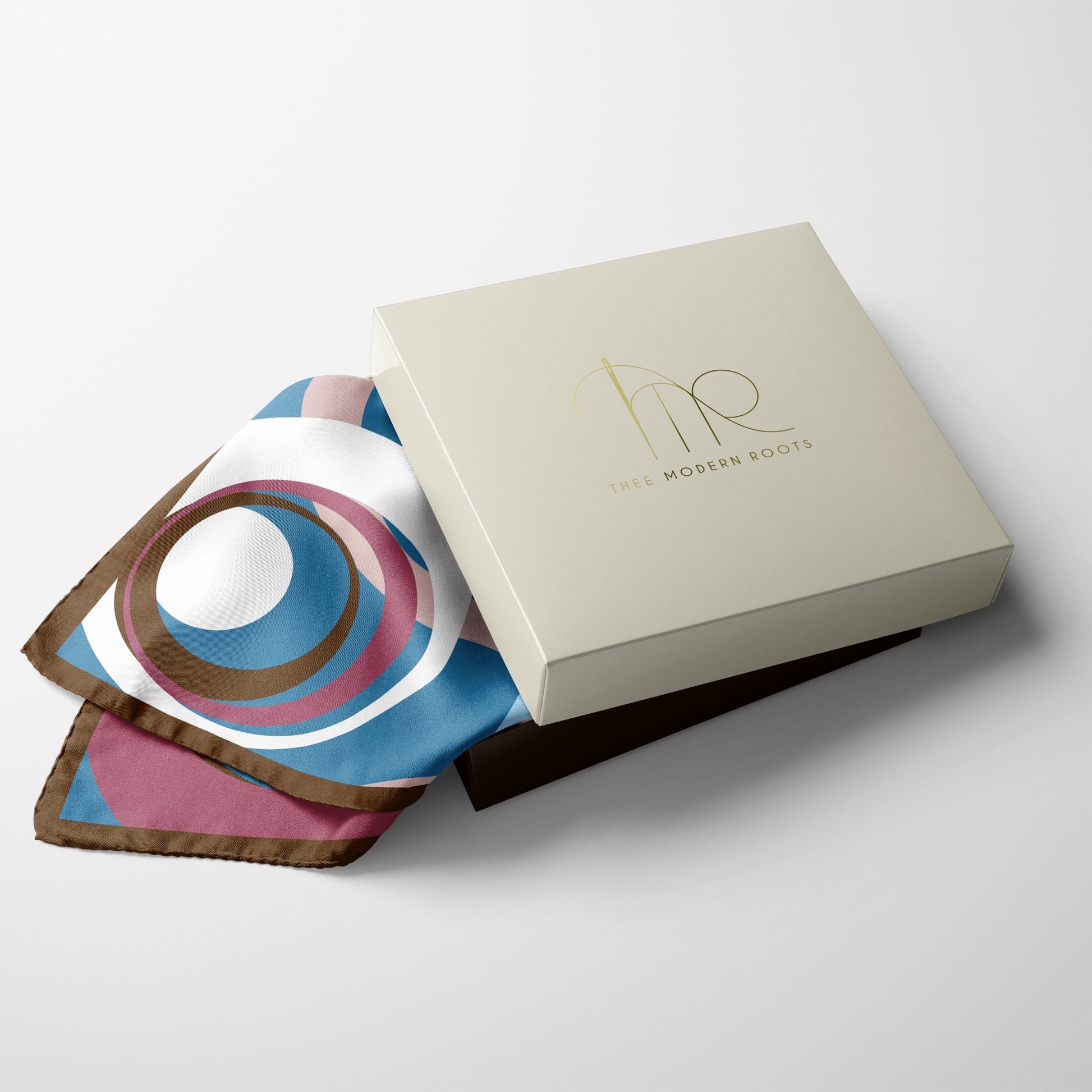 Pink Lemonade Sunset Silk Pocket Square