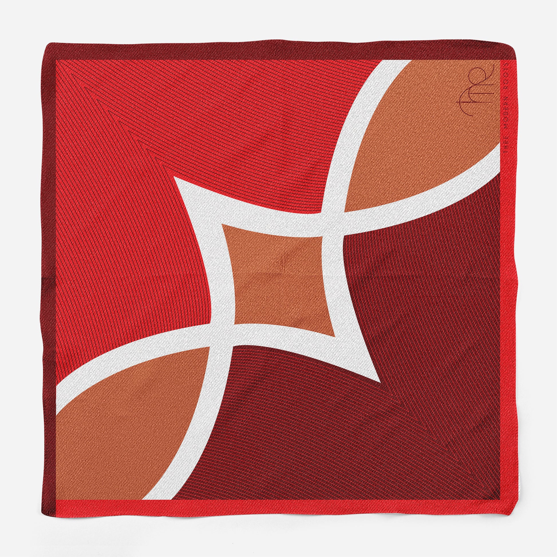 Phoenix Flames Silk Pocket Square