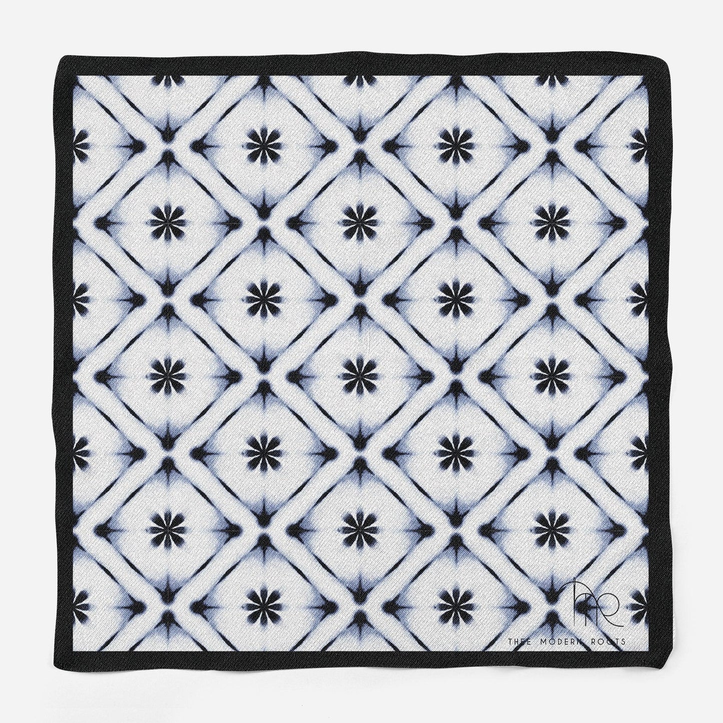 Midnight Bloom Blitz Silk Pocket Square - Thee Modern Roots