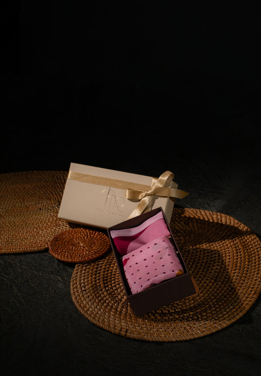 Pink Panther, the combo on Silk Pocket Square & Silk Stole