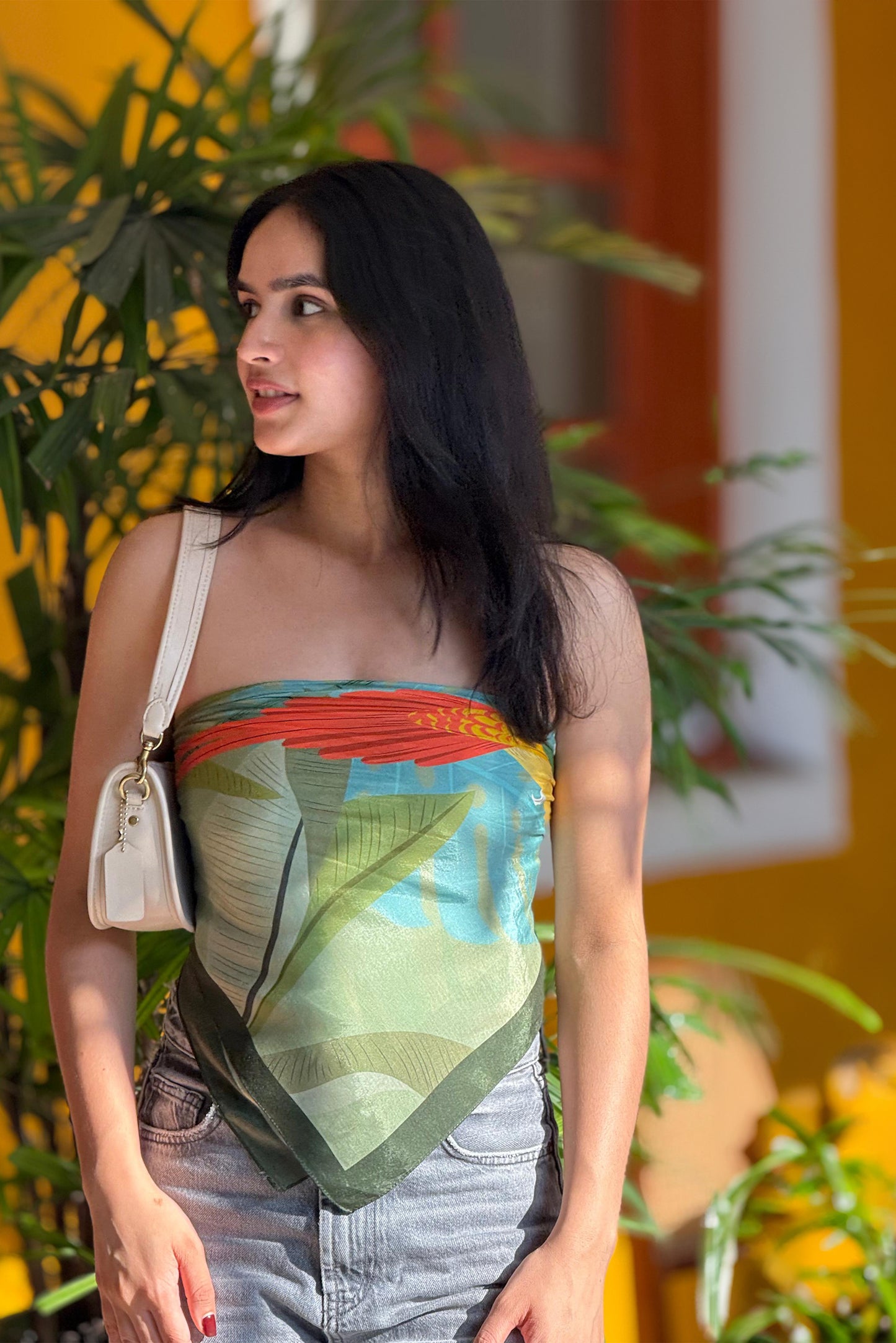 Paradise Fond Cotton Scarf