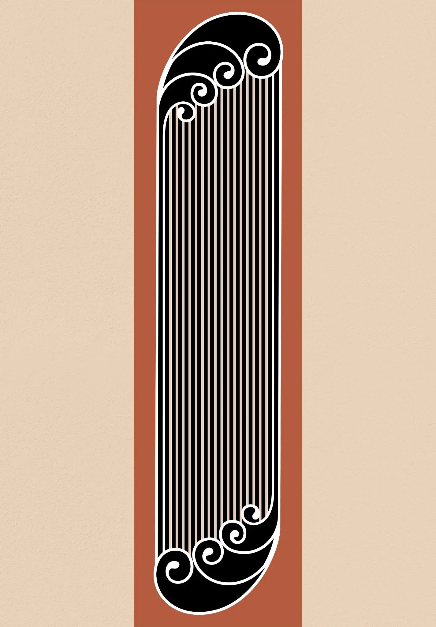 Boldly Striped Silk Stole - Thee Modern Roots