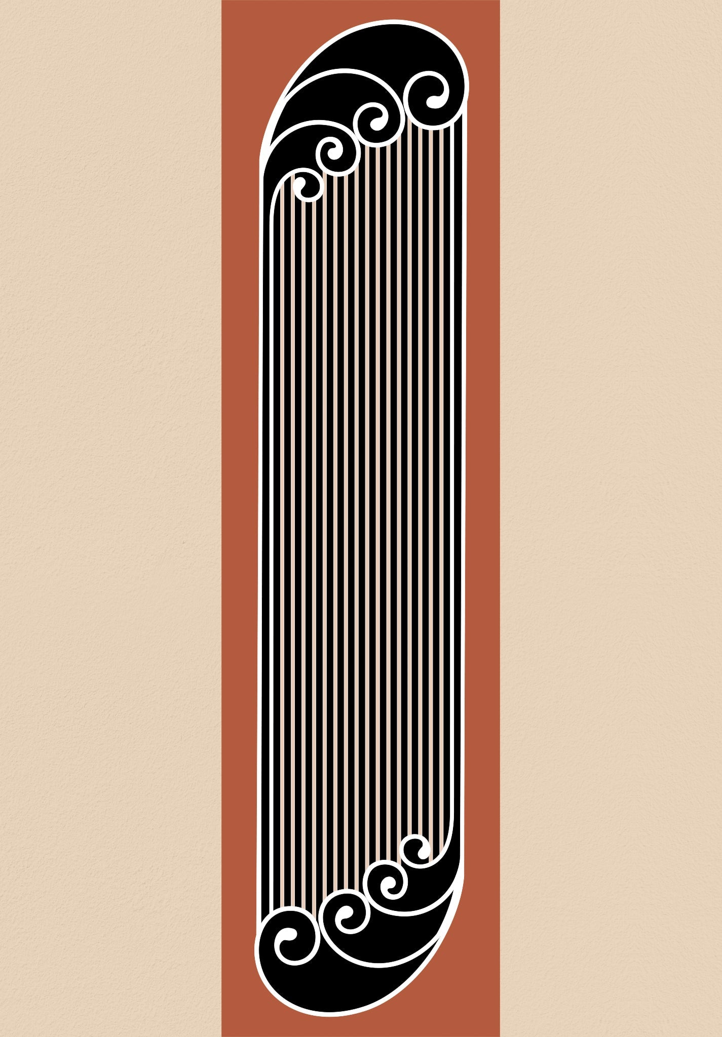 Boldly Striped Silk Stole