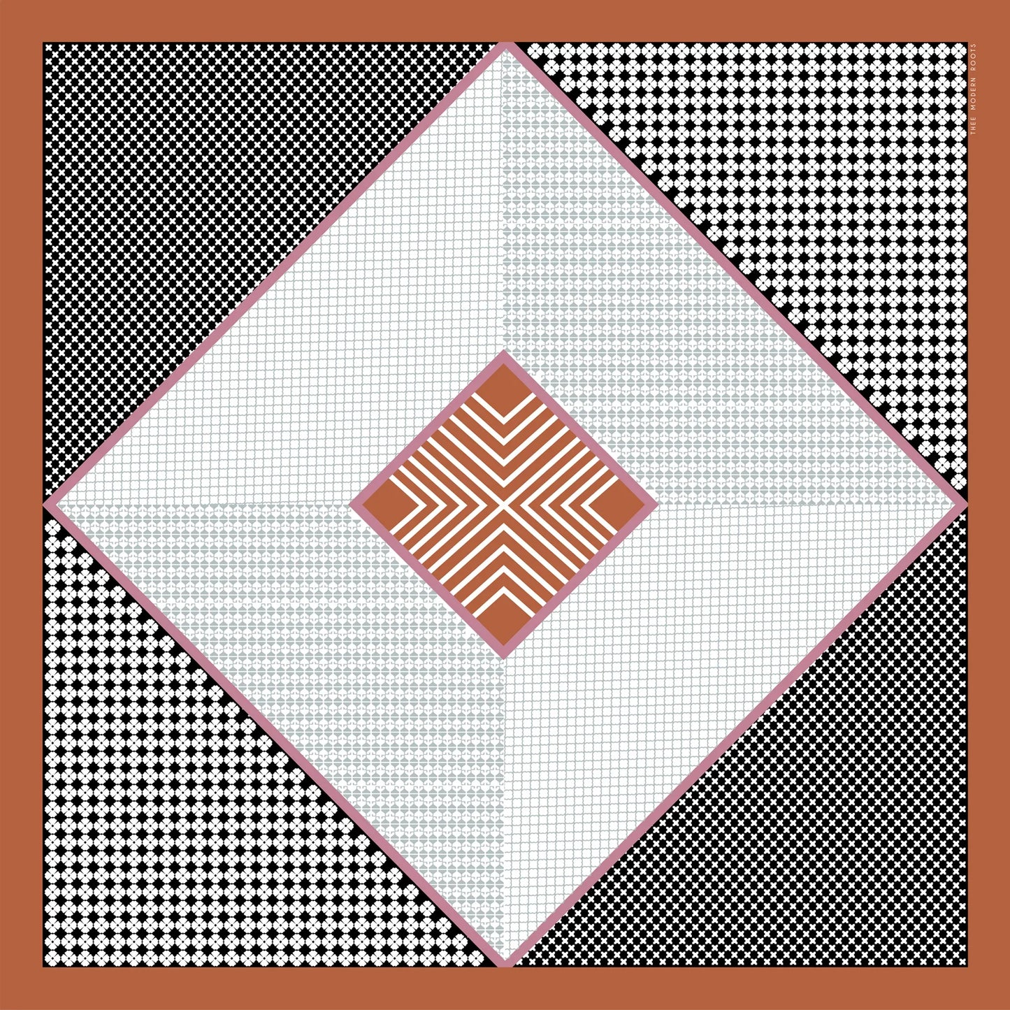 Intricacy Unleashed Silk Scarf - Thee Modern Roots