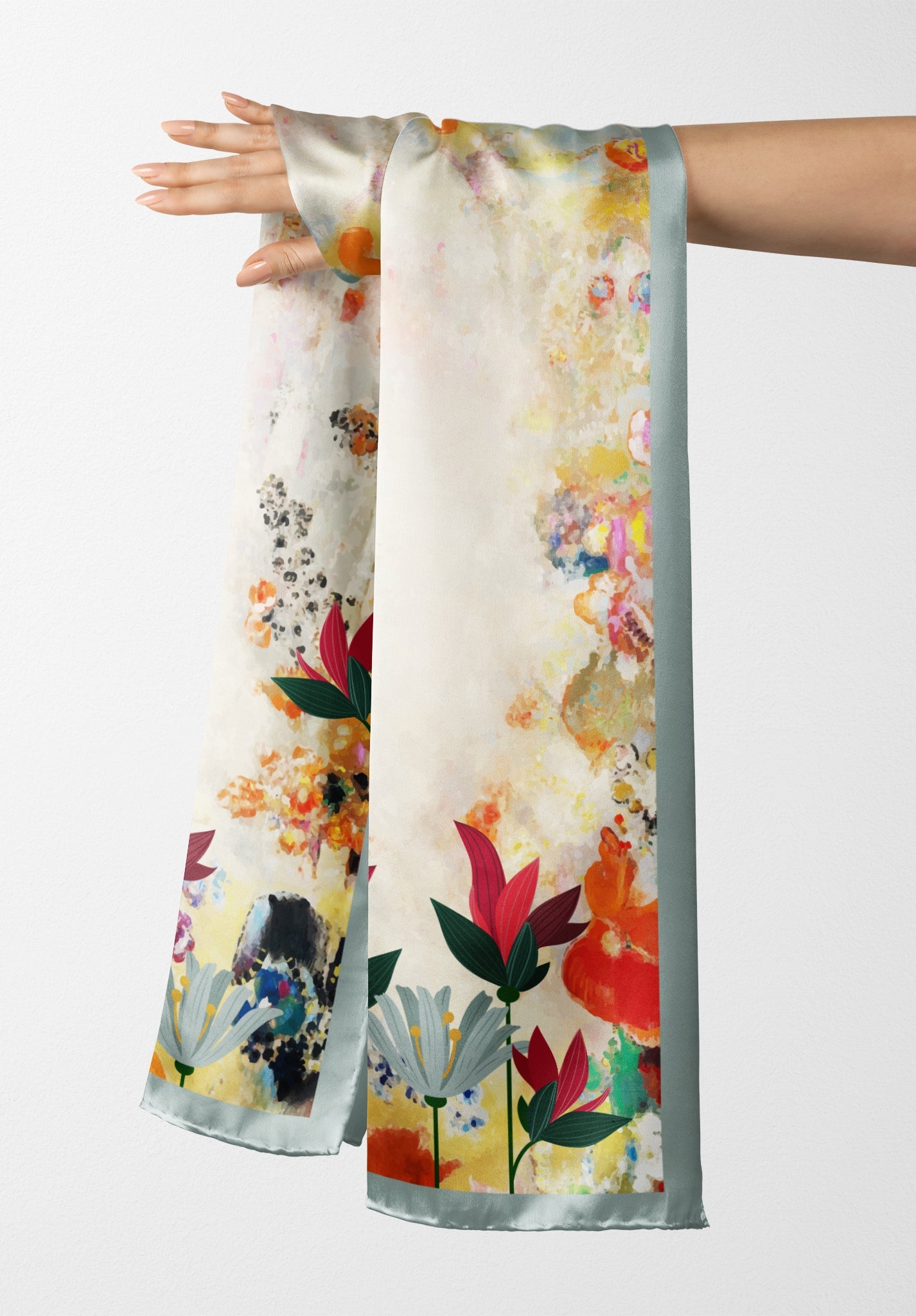 Watercolor Dreams Silk Stole