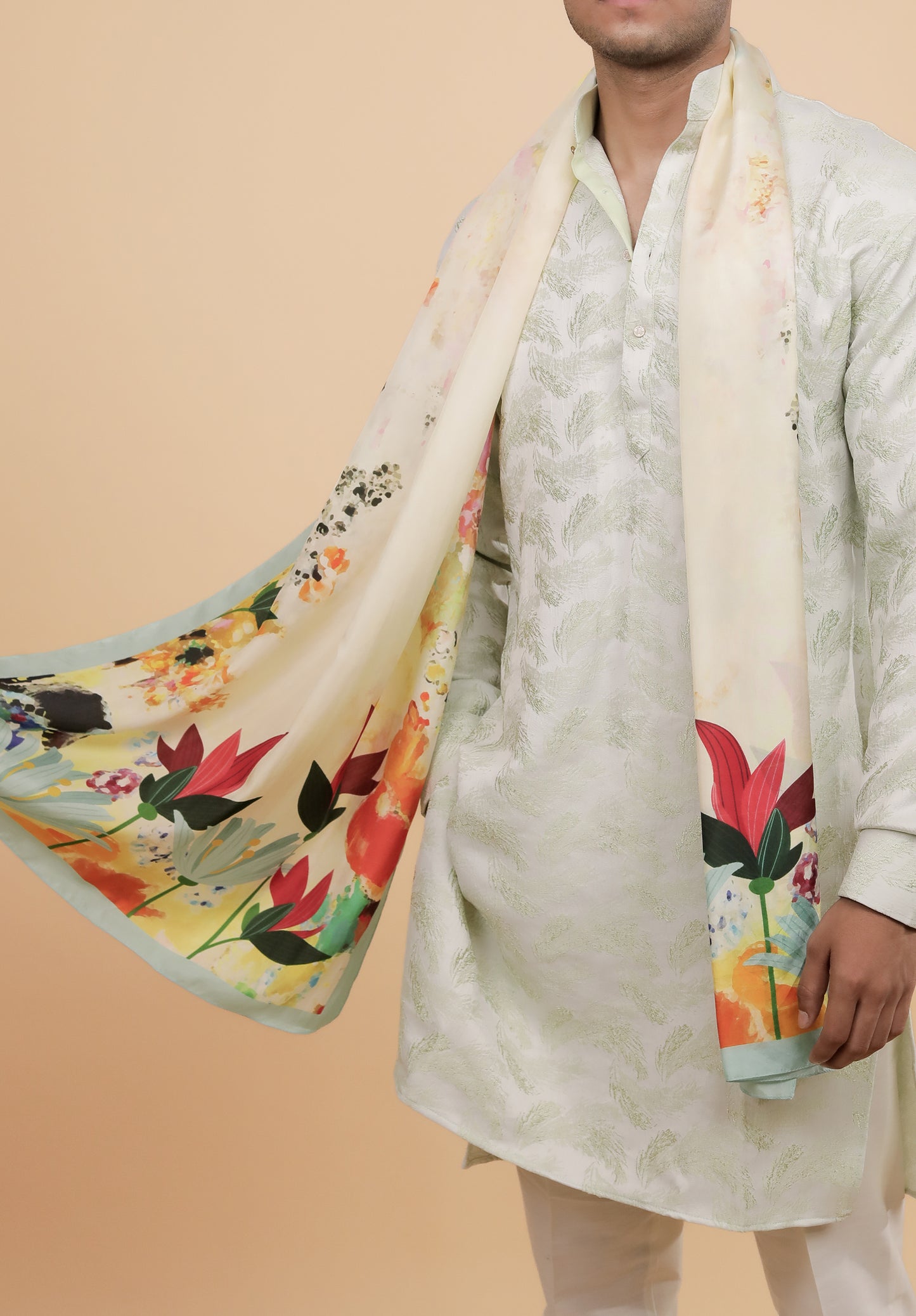 Watercolor Dreams Men Silk Stole