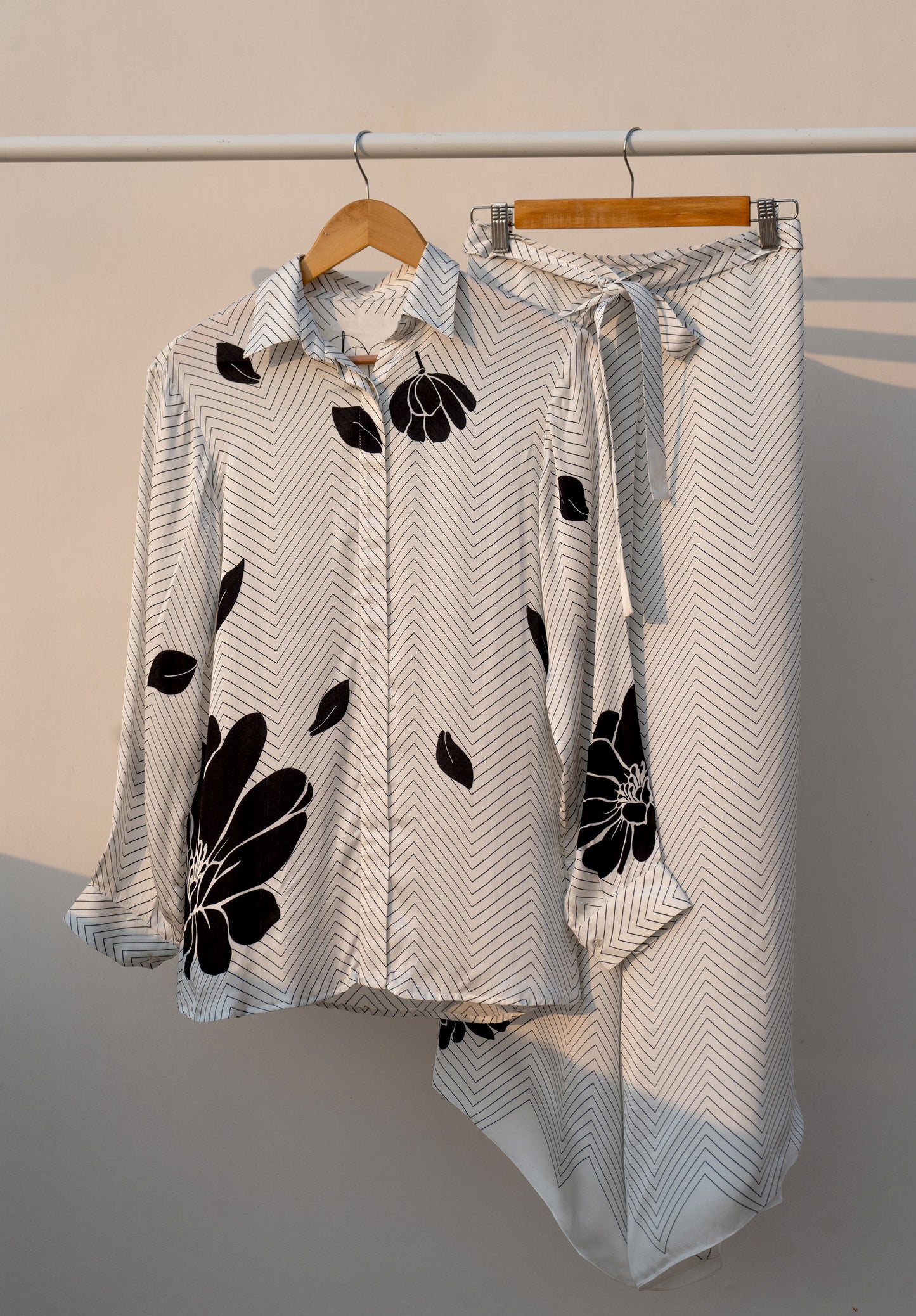 Sakura Shirt & Wrap Pant Co-Ord Set