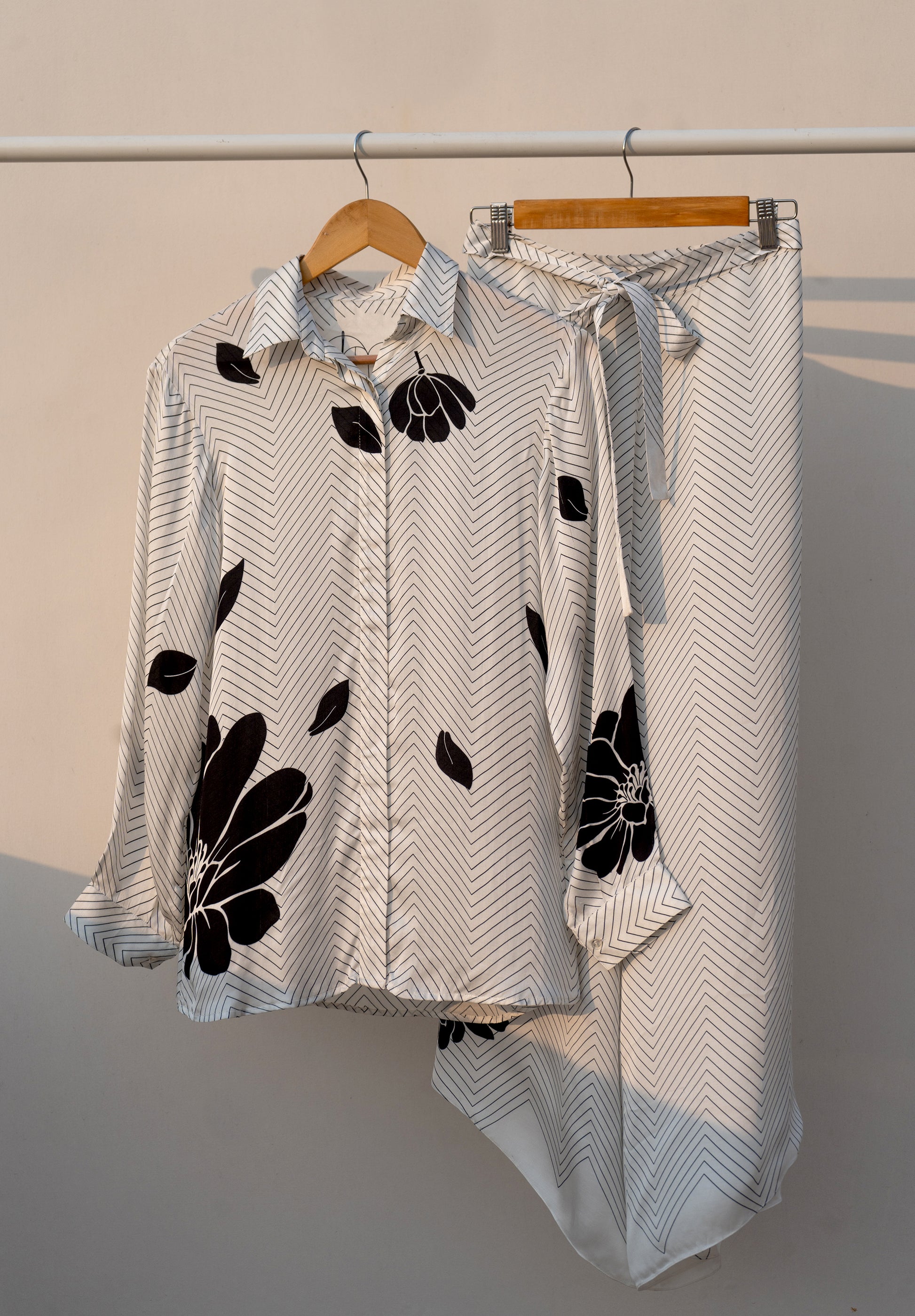 Sakura Shirt & Wrap Pant Co-Ord Set