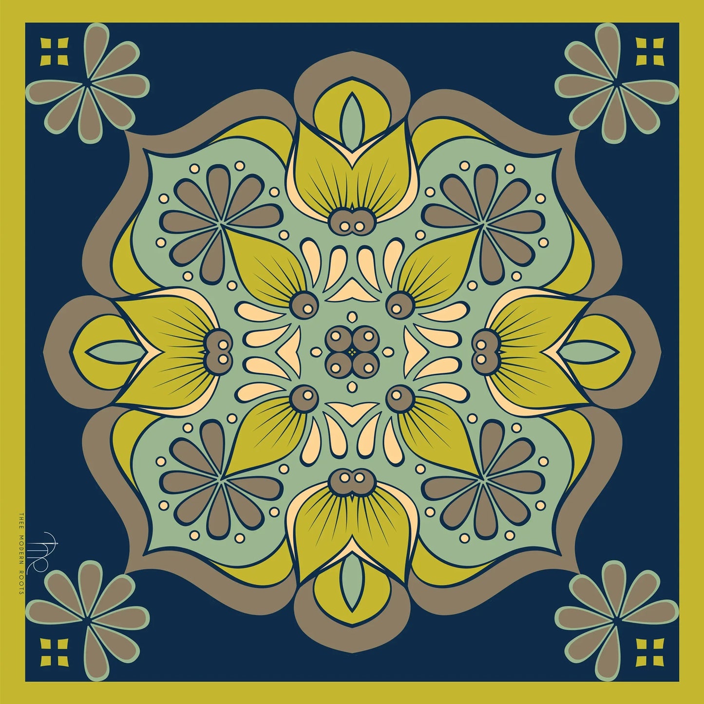 Sacred Geometry Cotton Scarf - Thee Modern Roots