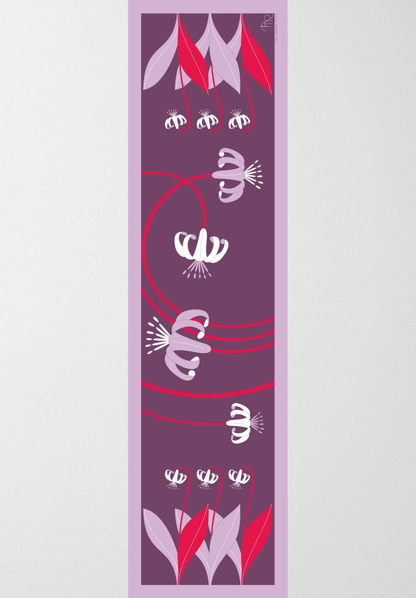 Floral Whirlwind Silk Stole - Thee Modern Roots