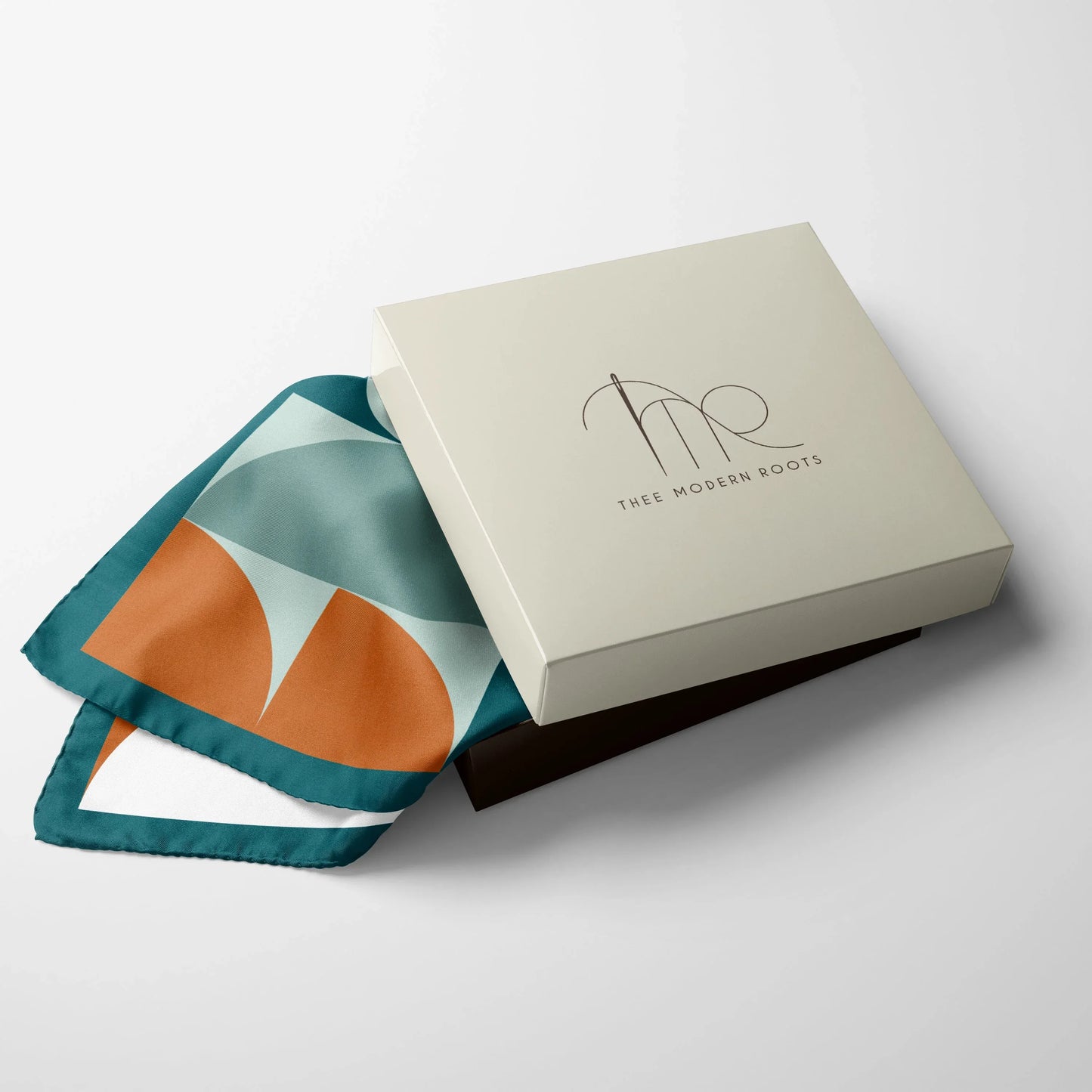 Abstract Arc Silk Pocket Square - Thee Modern Roots