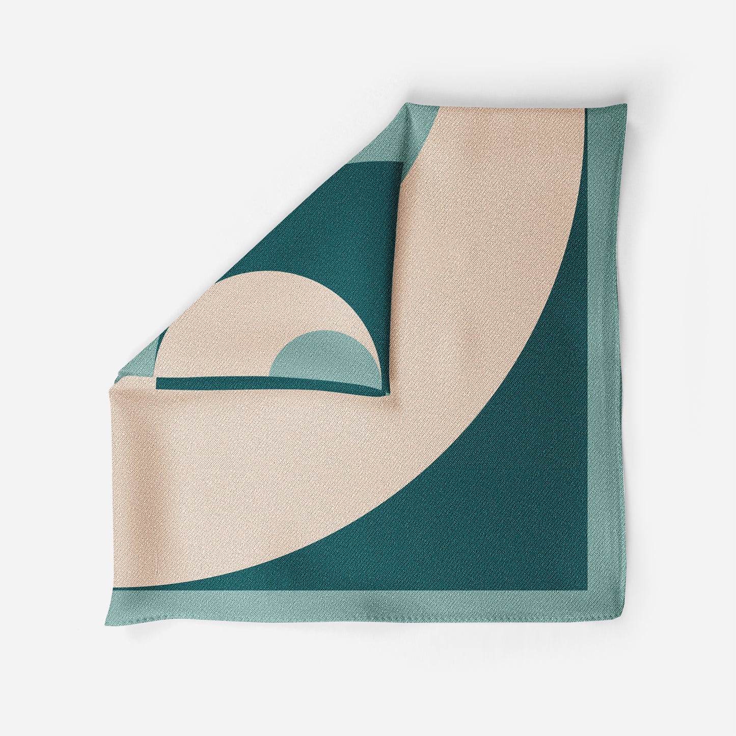 Green Oasis Silk Pocket Square