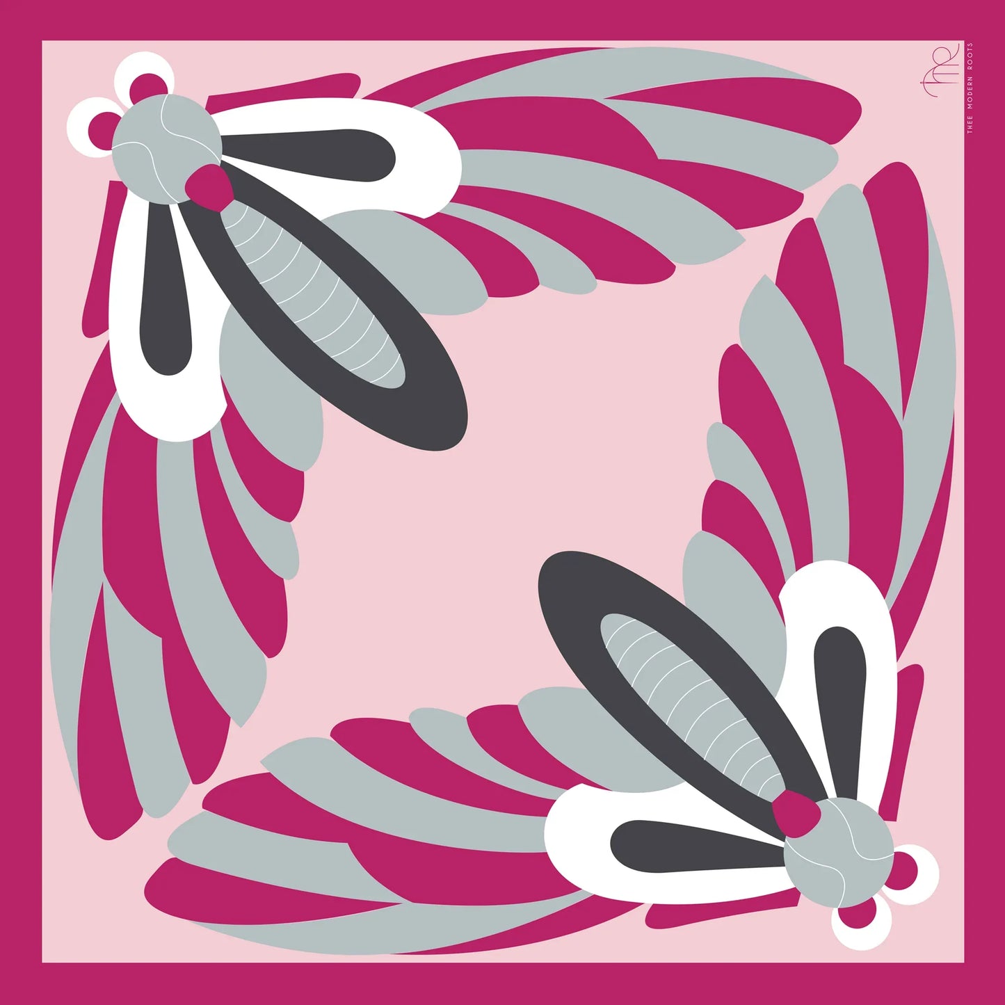 Inverted Wonders Silk Scarf - Thee Modern Roots