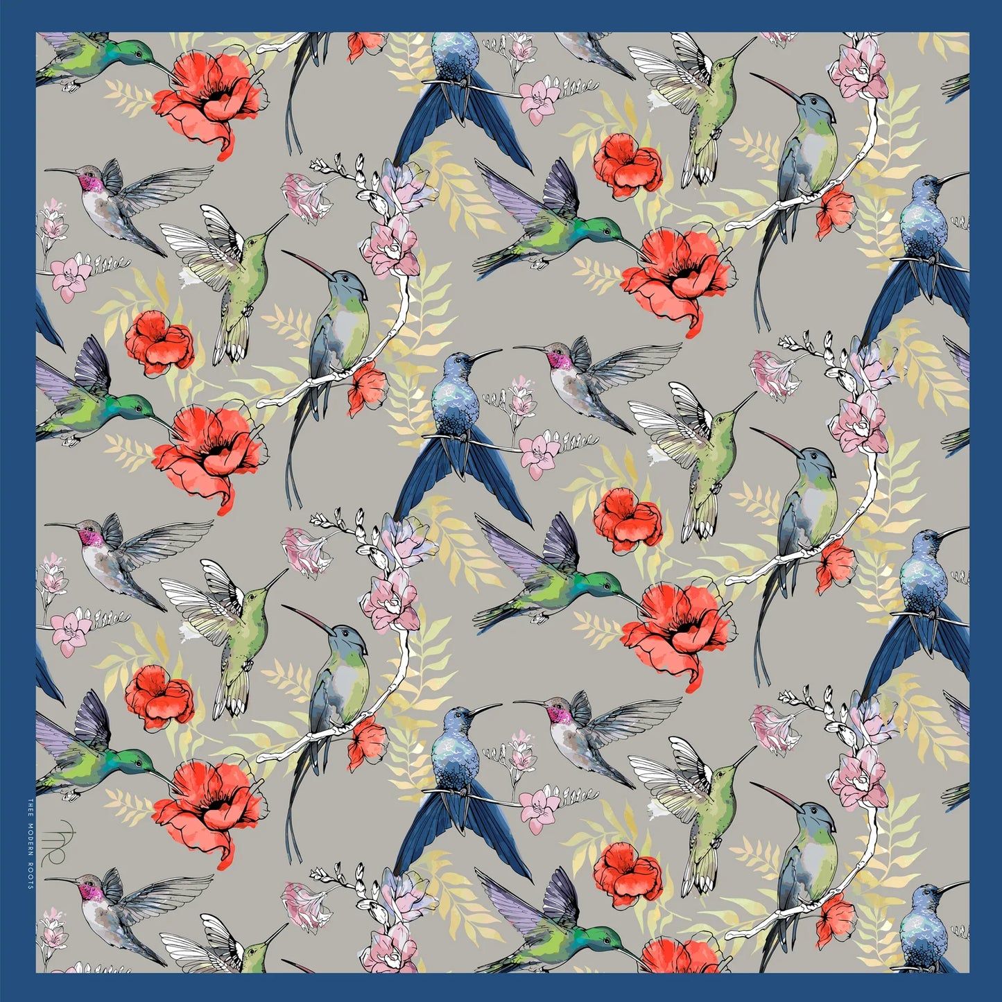 Avian Conversations Cotton Scarf - Thee Modern Roots