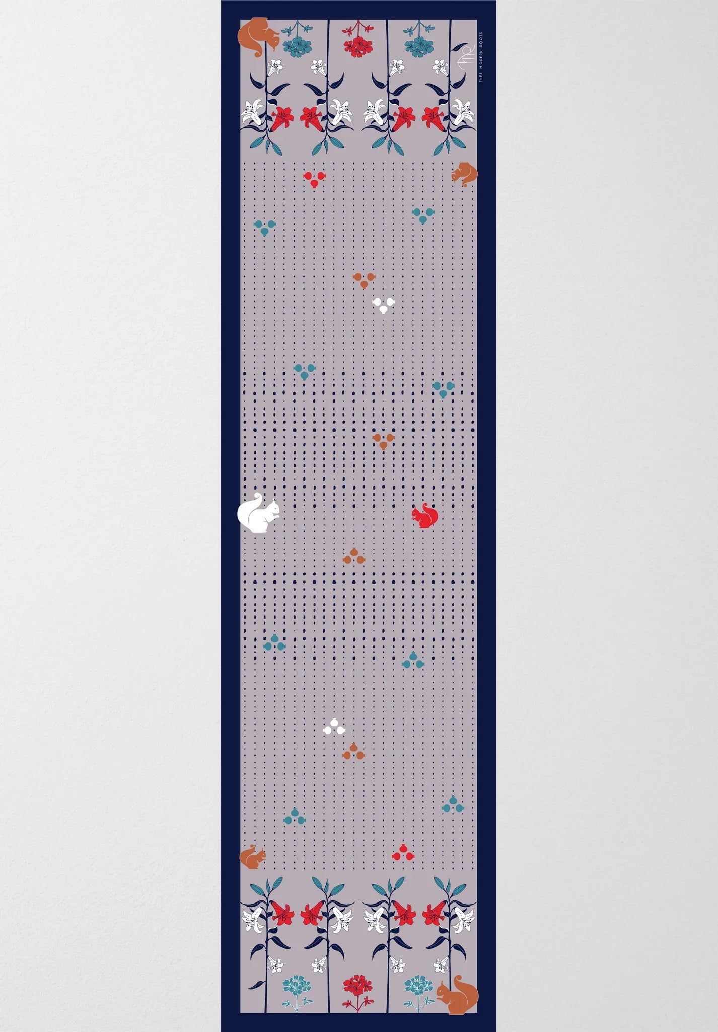 Floral Serenade Silk Stole - Thee Modern Roots