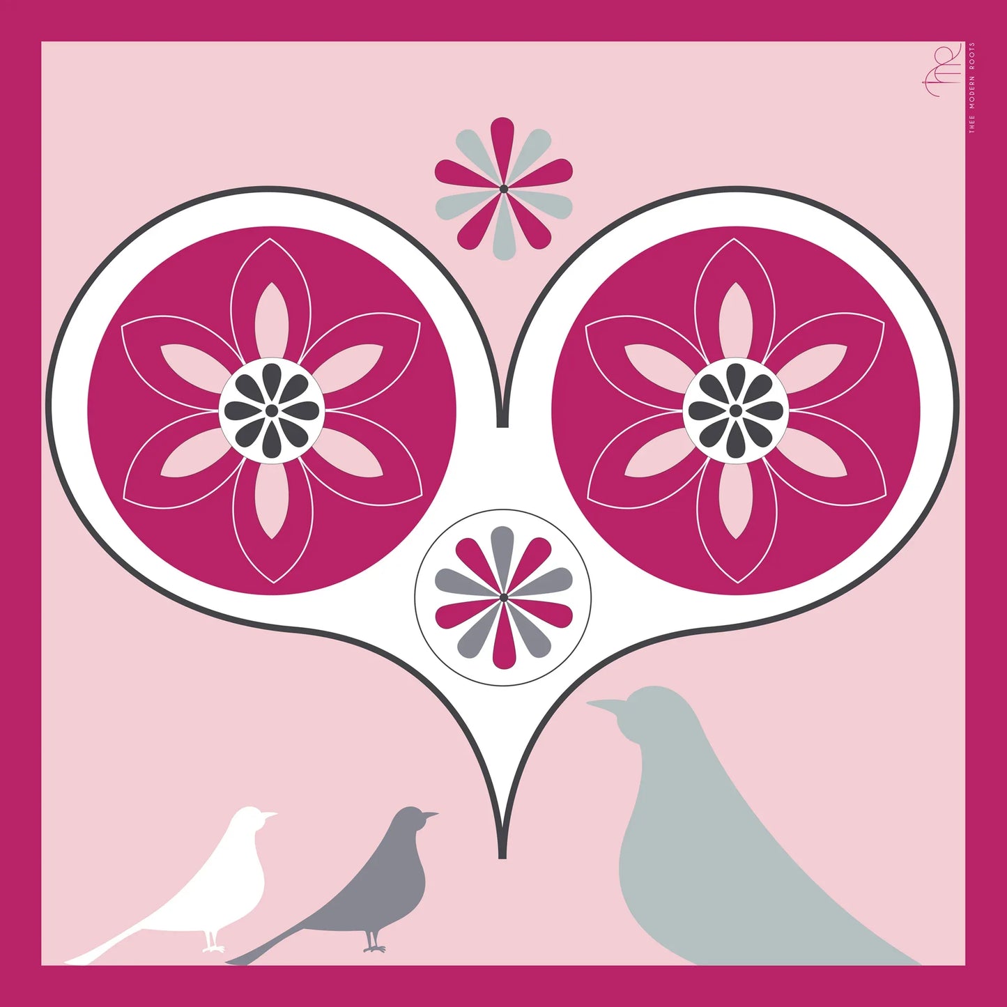 Heart Flight Silk Scarf - Thee Modern Roots
