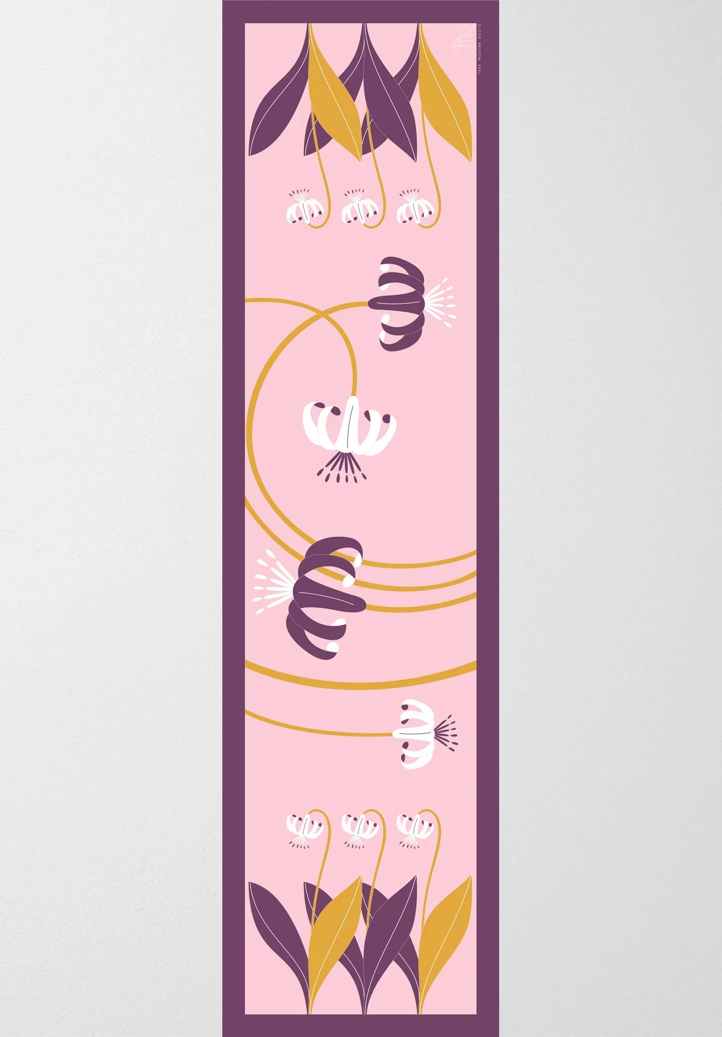 Floral Cyclone Silk Stole - Thee Modern Roots