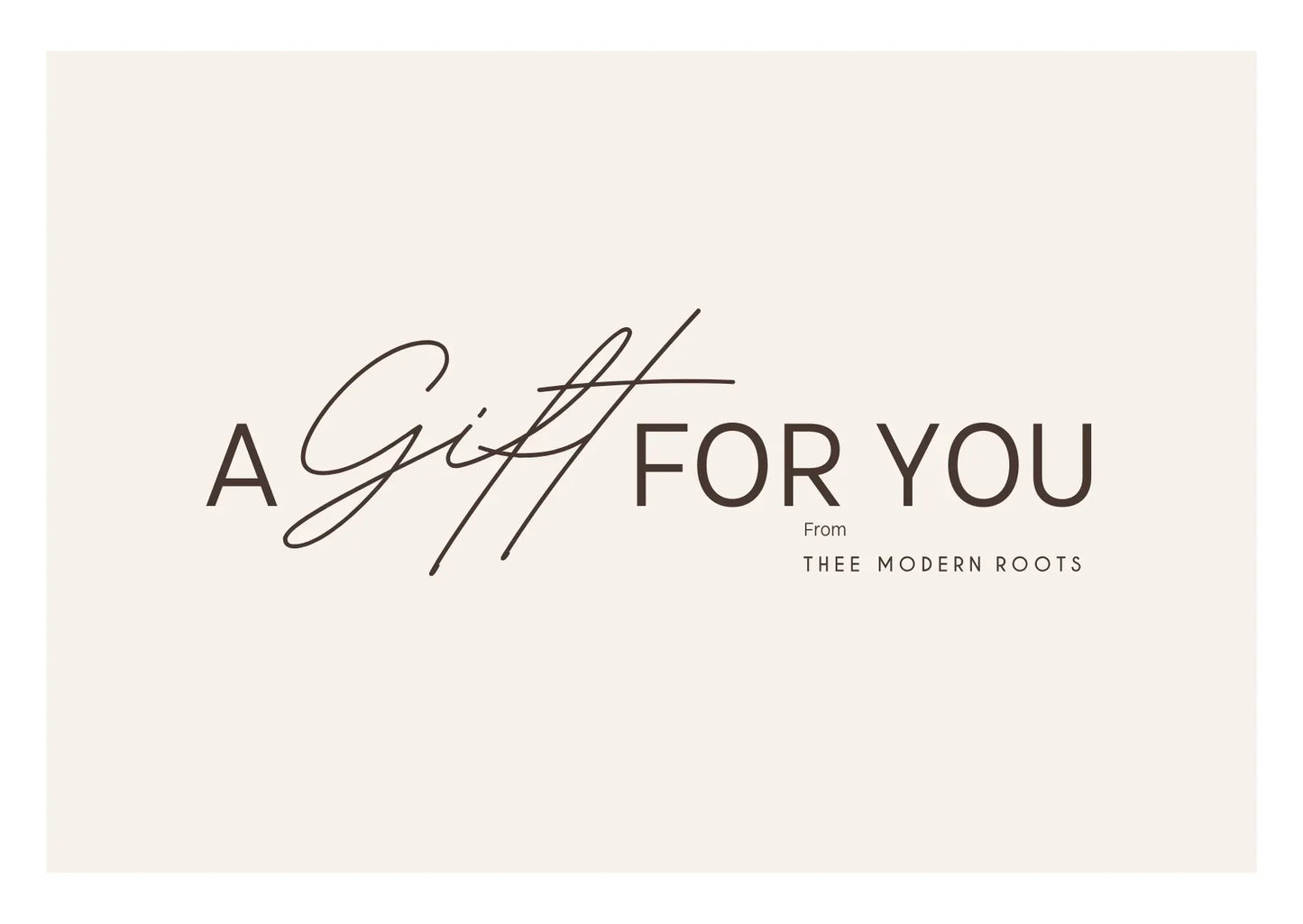 TMR Gift Card - Thee Modern Roots