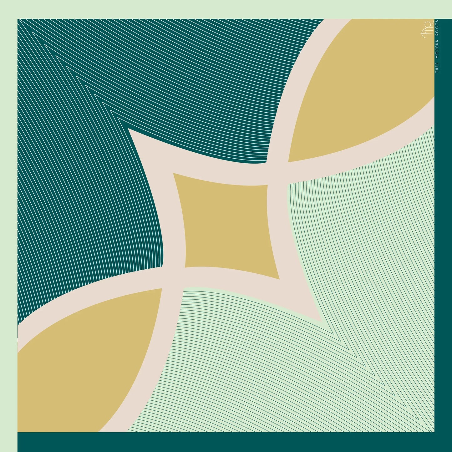 Green Mirage Silk Scarf - Thee Modern Roots