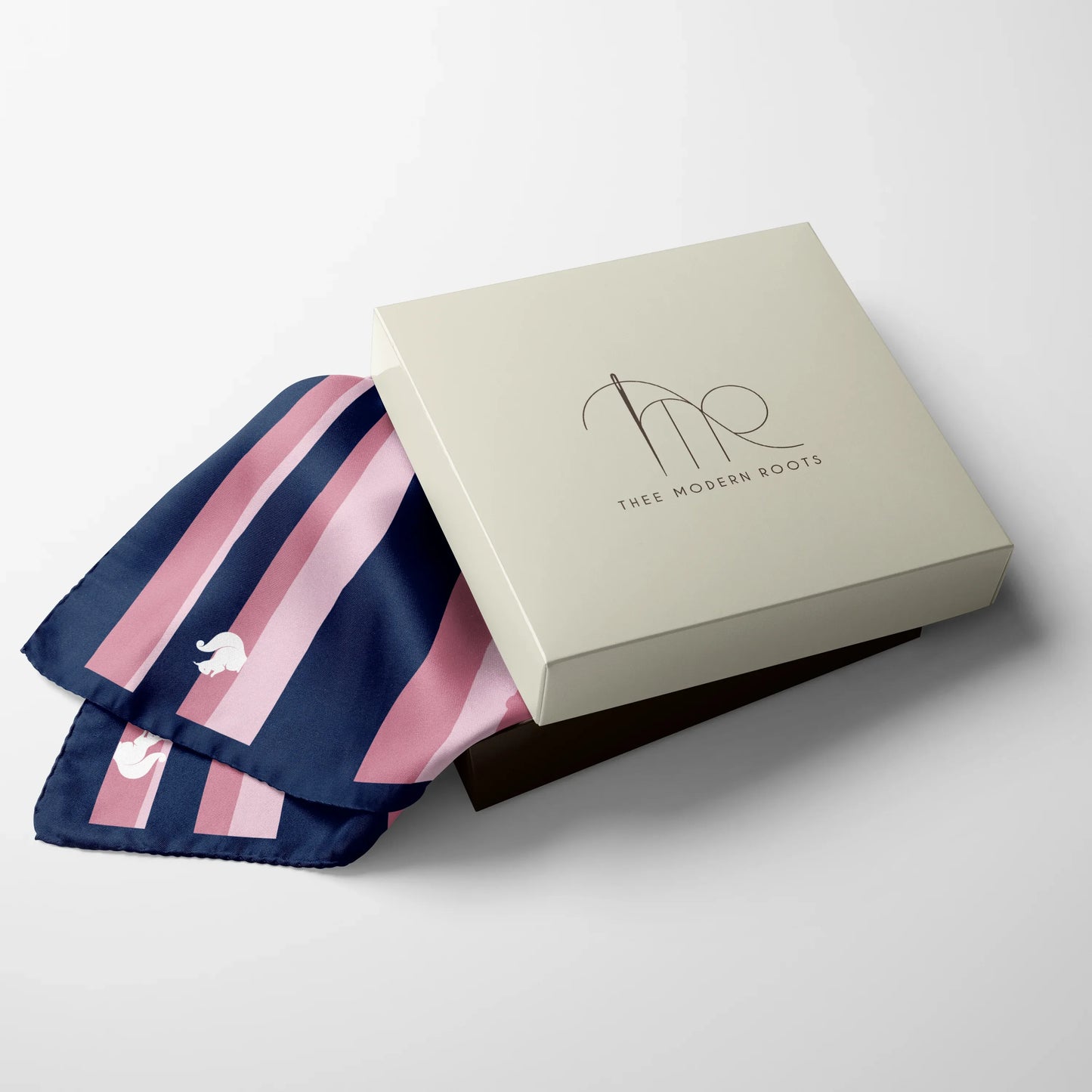 Squirrel Soiree Silk Pocket Square - Thee Modern Roots