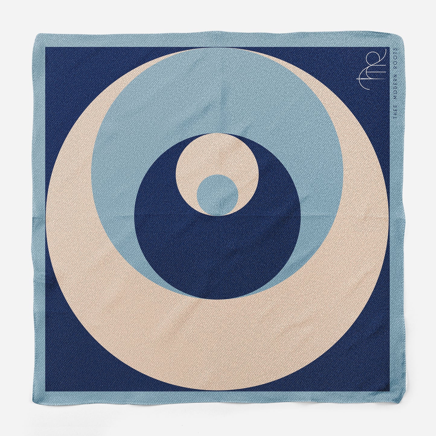 Whirlpool Blues Silk Pocket Square