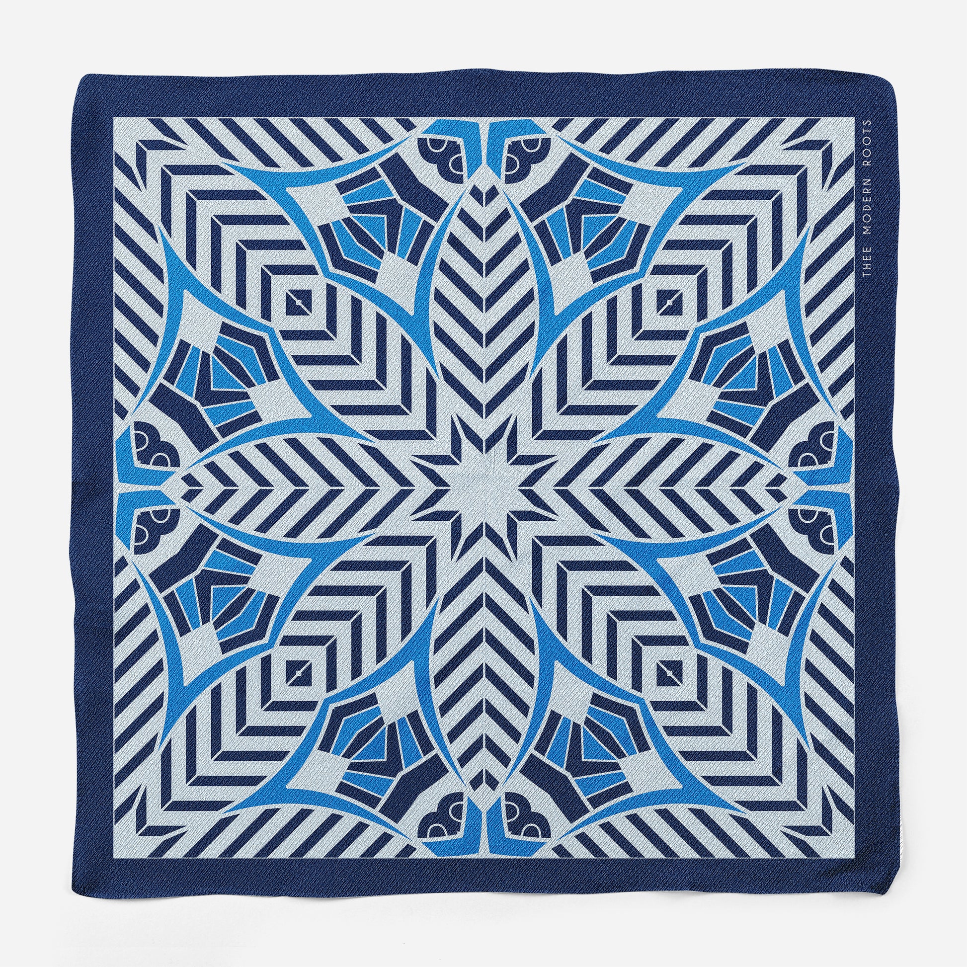 Midnight Mirage Silk Pocket Square