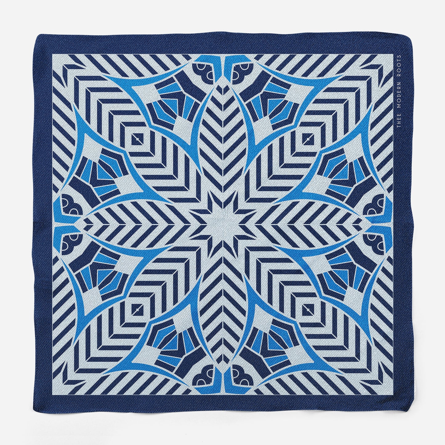 Midnight Mirage Silk Pocket Square
