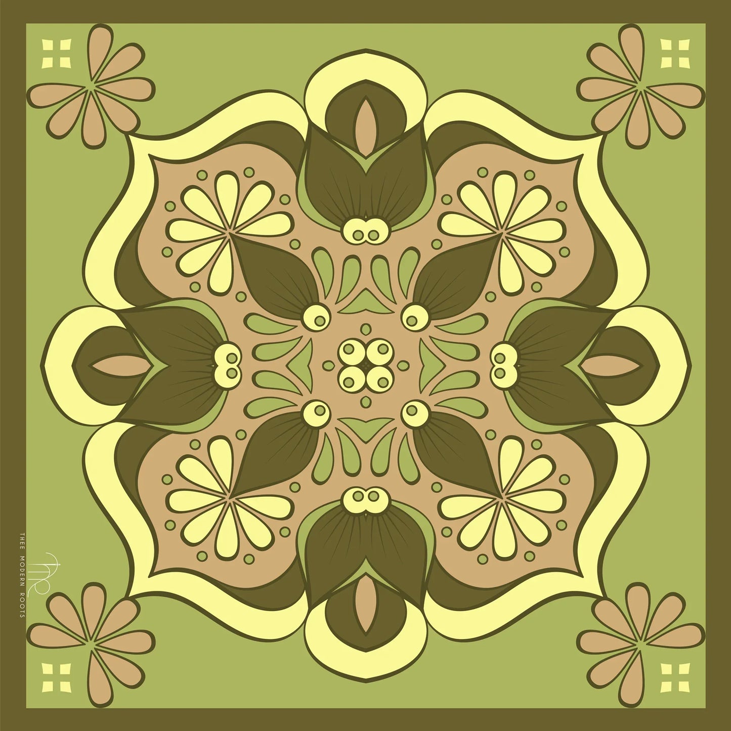 Zen Garden Cotton Scarf - Thee Modern Roots