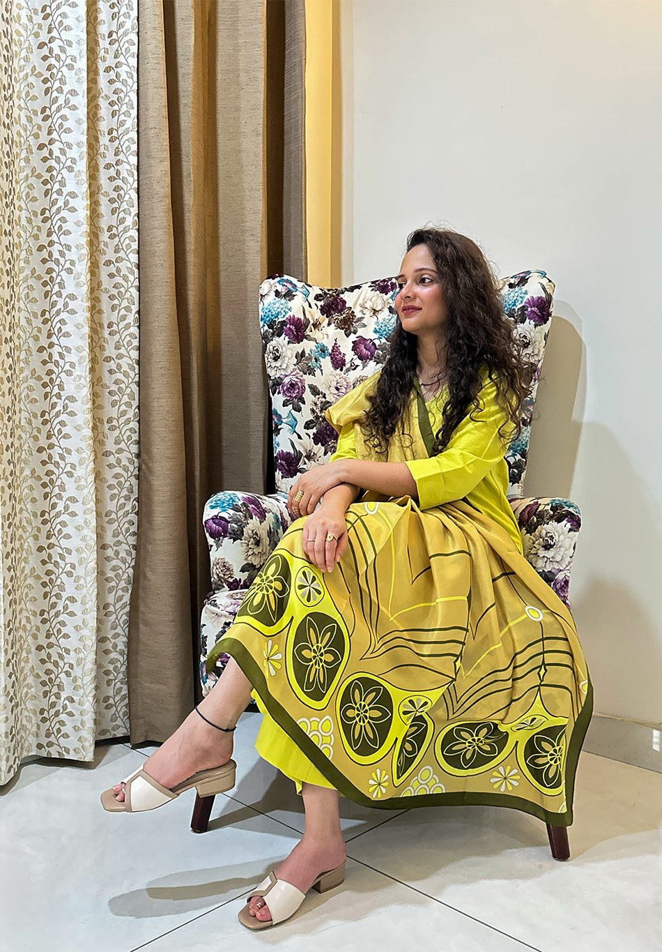 Retro Heart Silk Dupatta