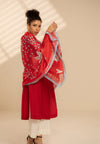 Whimsical Wildflowers Silk Dupatta
