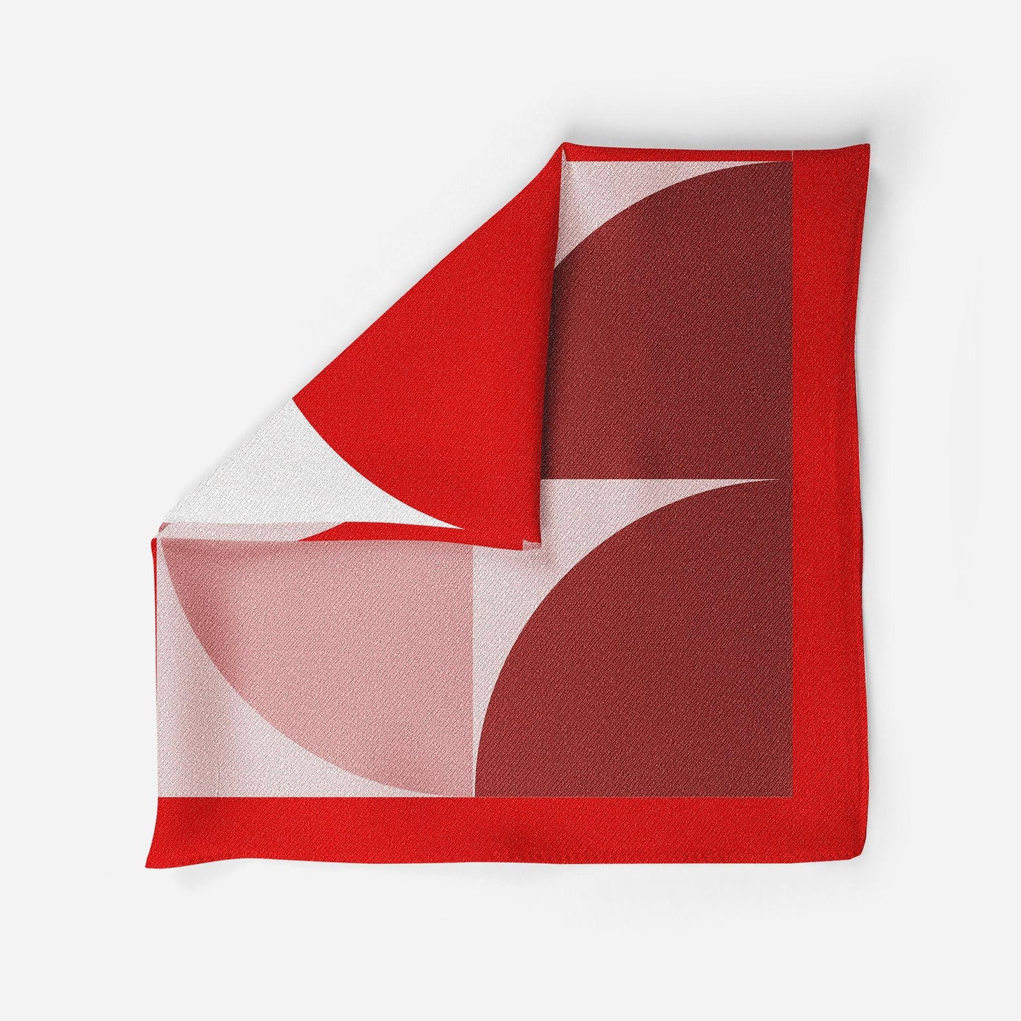 Cherry Curve Silk Pocket Square - Thee Modern Roots