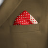 Geometric Garden Silk Pocket Square
