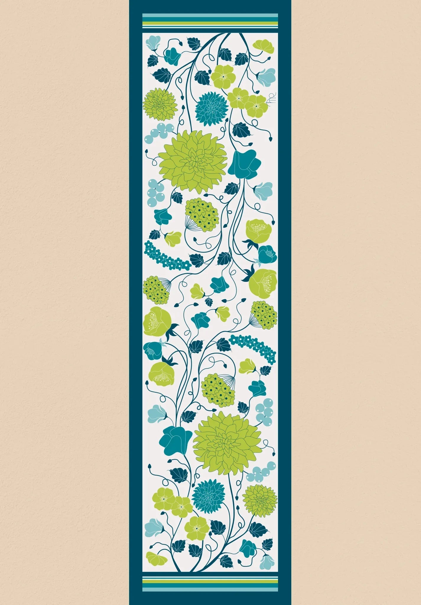 Emerald Ivy Silk Stole - Thee Modern Roots