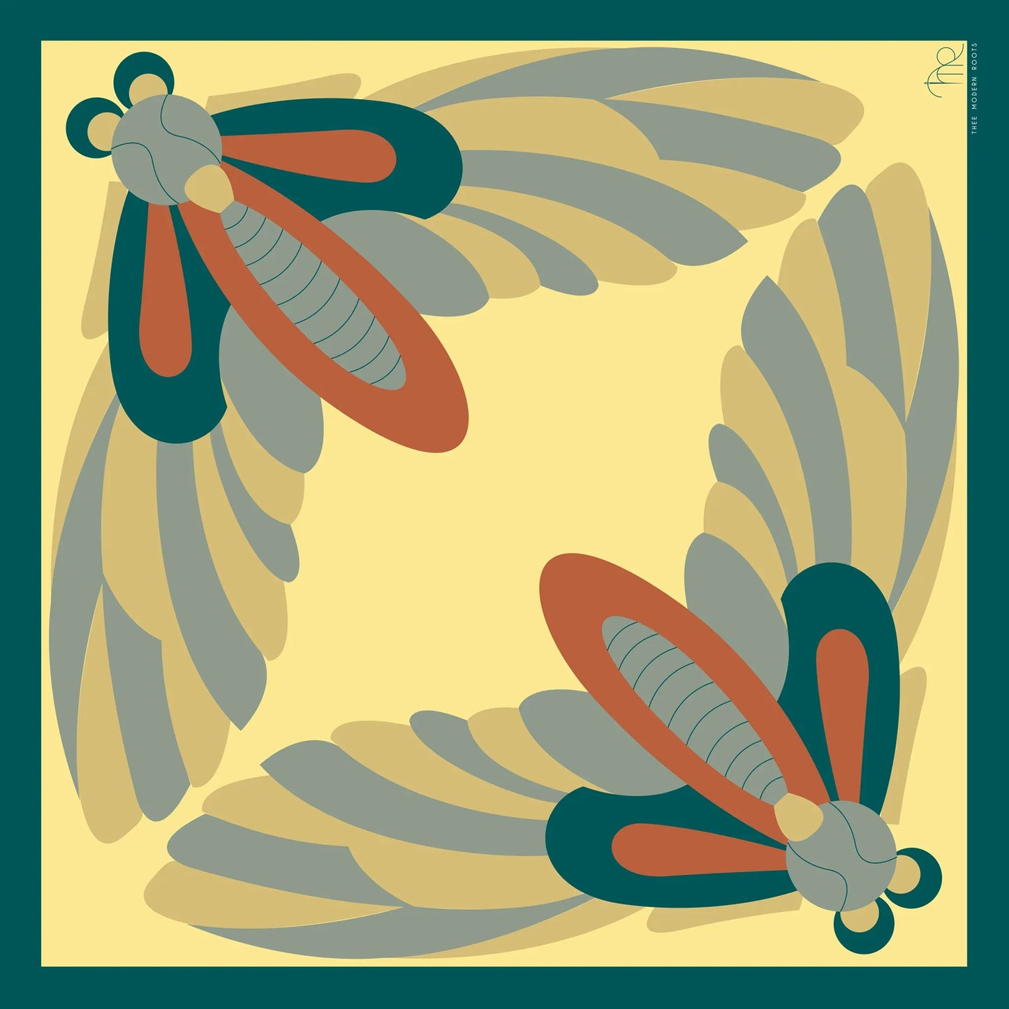 Metamorphosis Silk Scarf - Thee Modern Roots