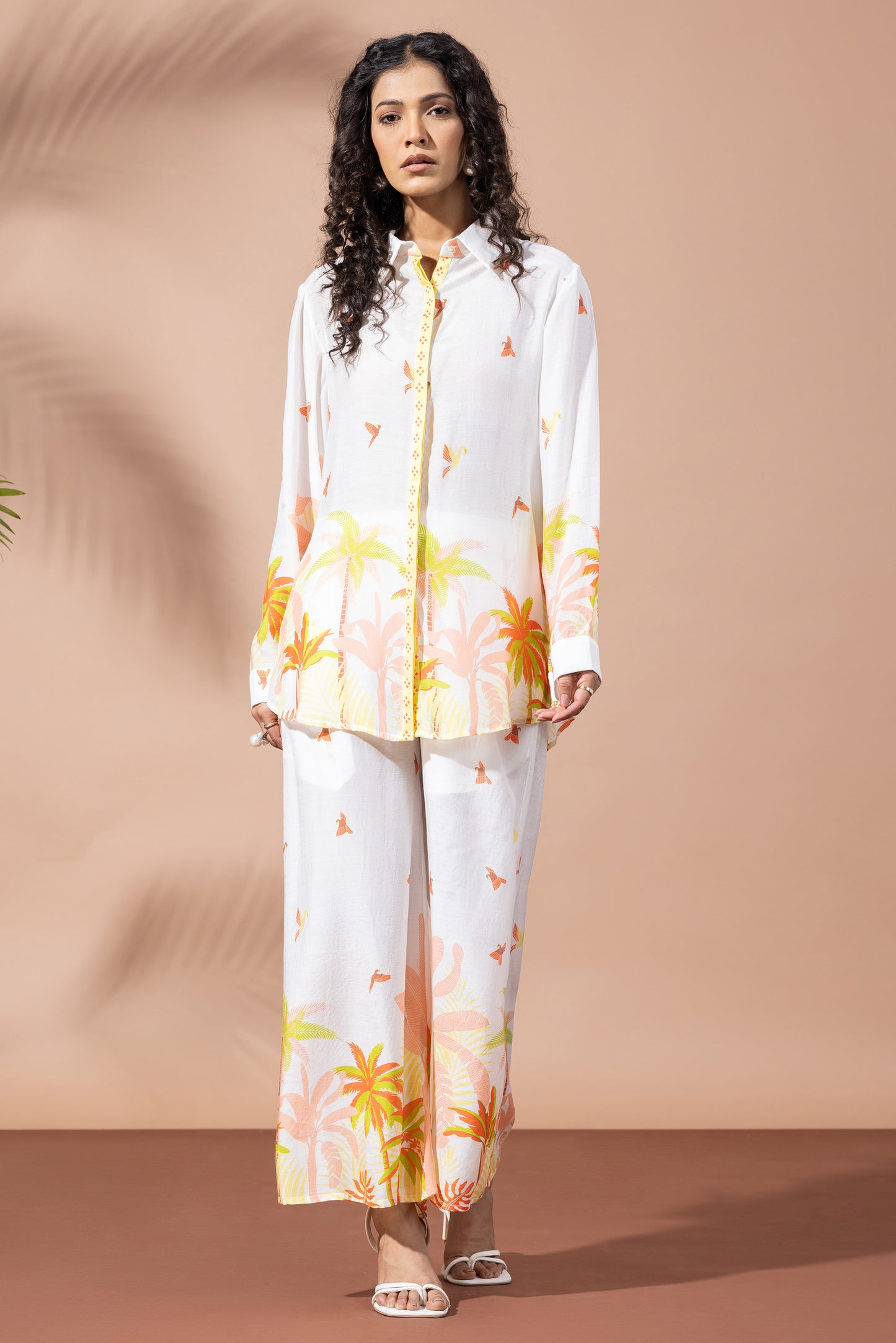 Sunset Ivory Palm Co-Ord Set